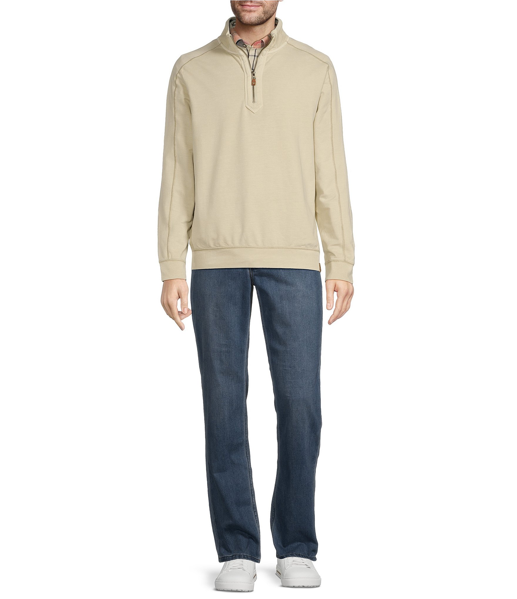 Tommy Bahama Ben And Terry Half Zip Pullover