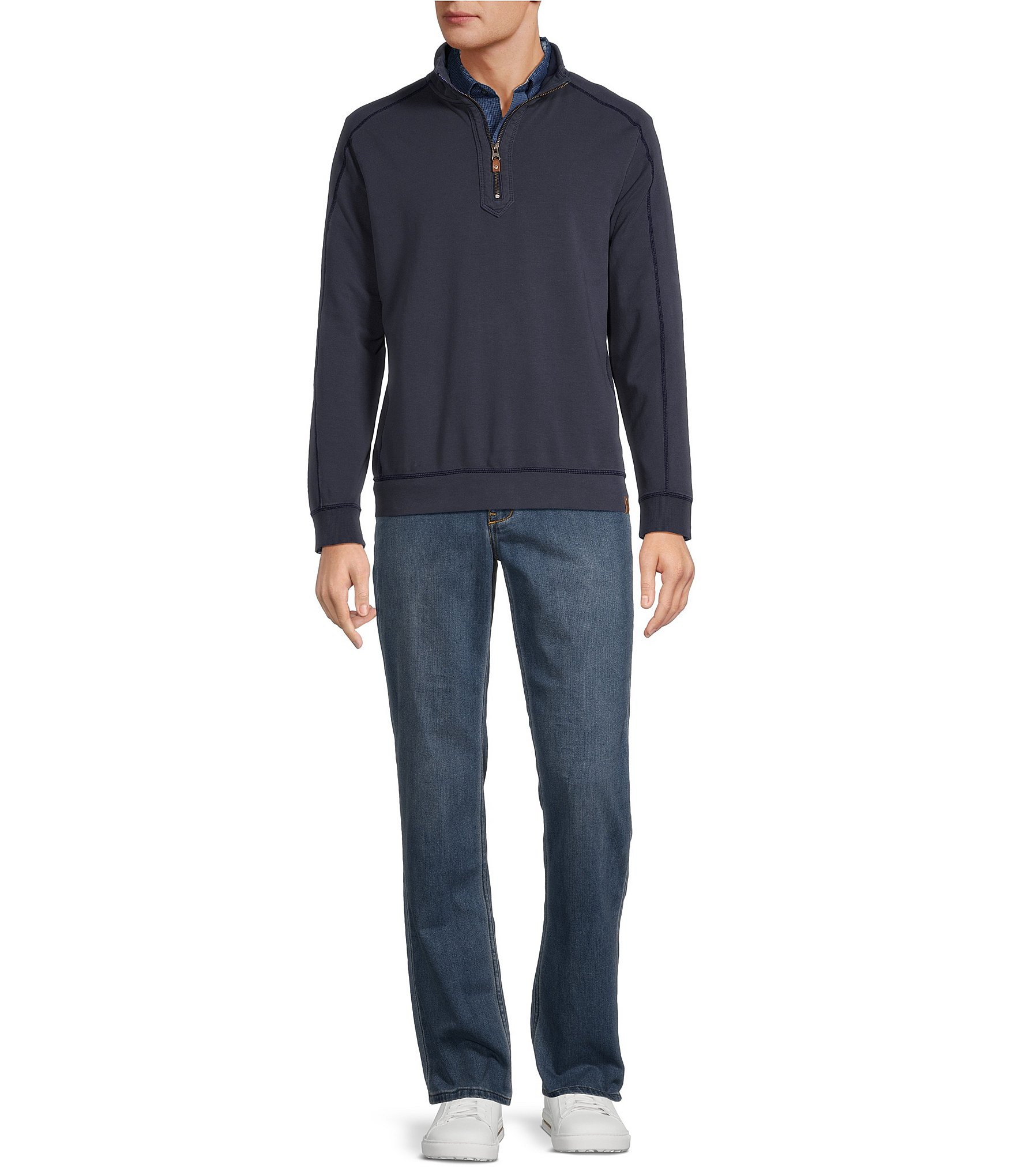 Tommy Bahama Ben And Terry Half Zip Pullover