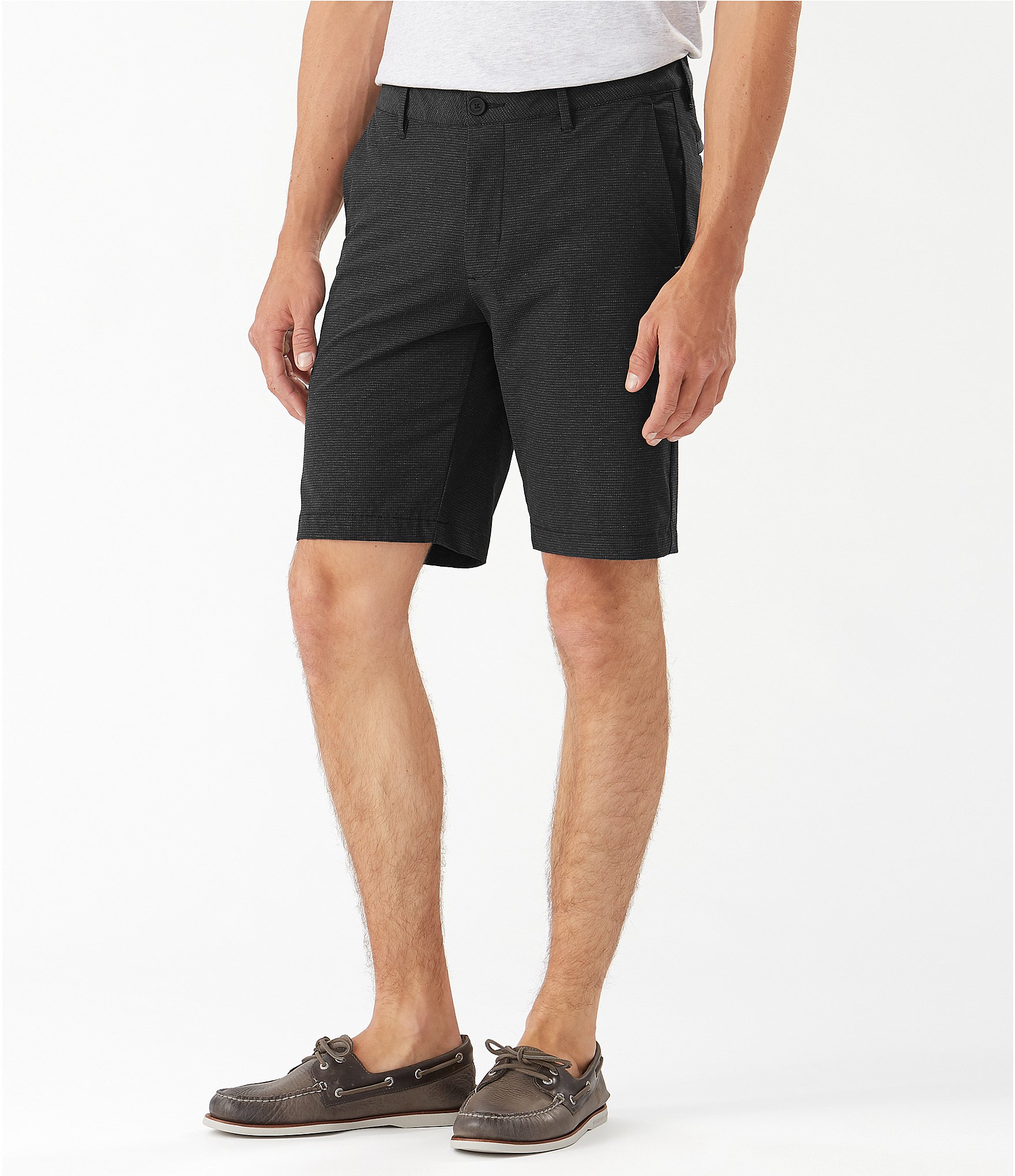 Tommy Bahama Big & Tall Flat Front Chip Shot 10#double; & 11#double; Inseam Shorts