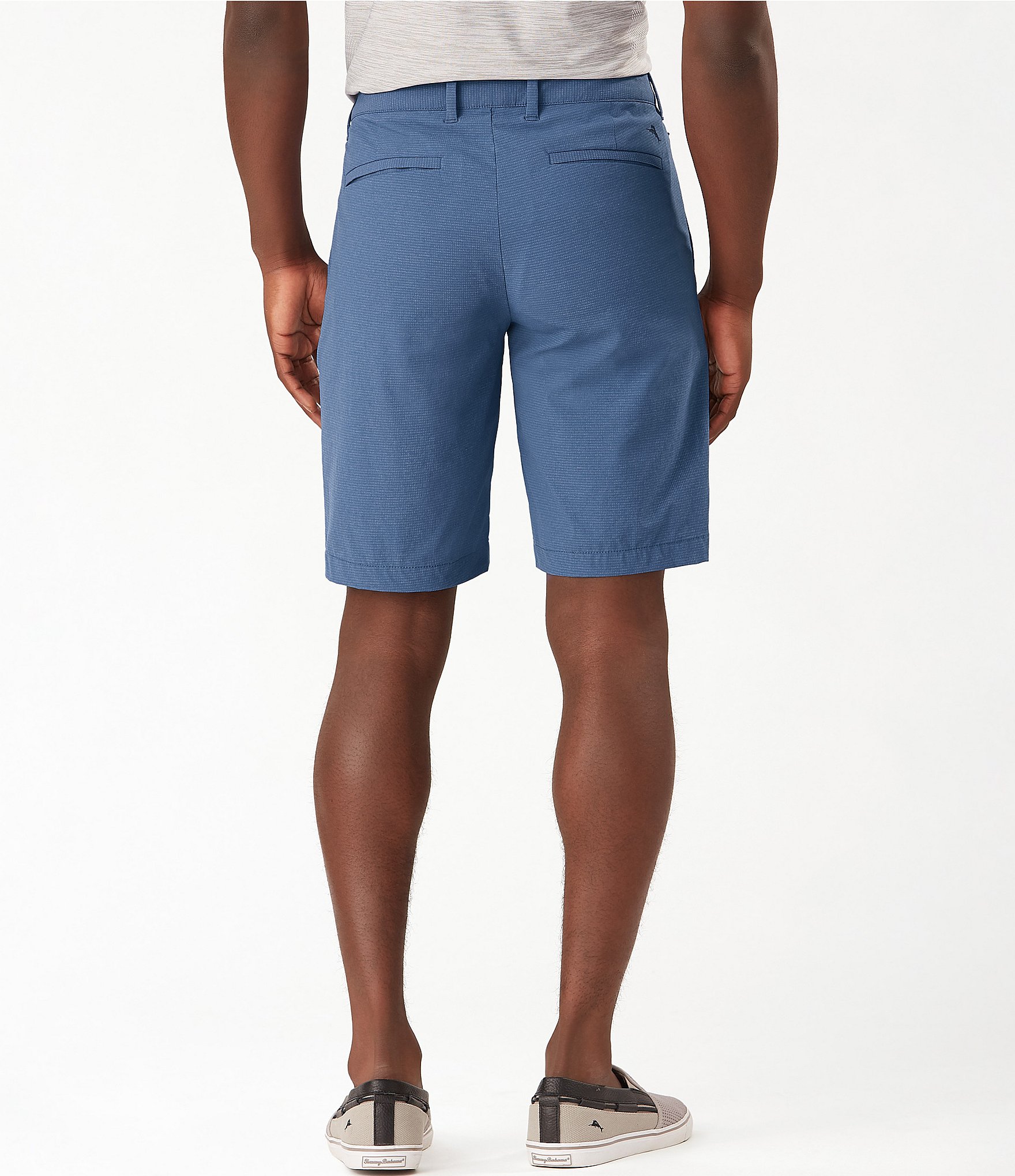 Tommy Bahama Big & Tall Flat Front Chip Shot 10#double; & 11#double; Inseam Shorts