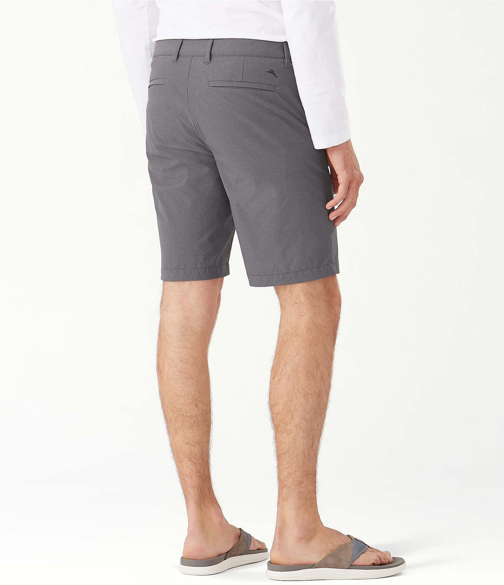 Tommy Bahama Big & Tall Flat Front Chip Shot 10#double; & 11#double; Inseam Shorts