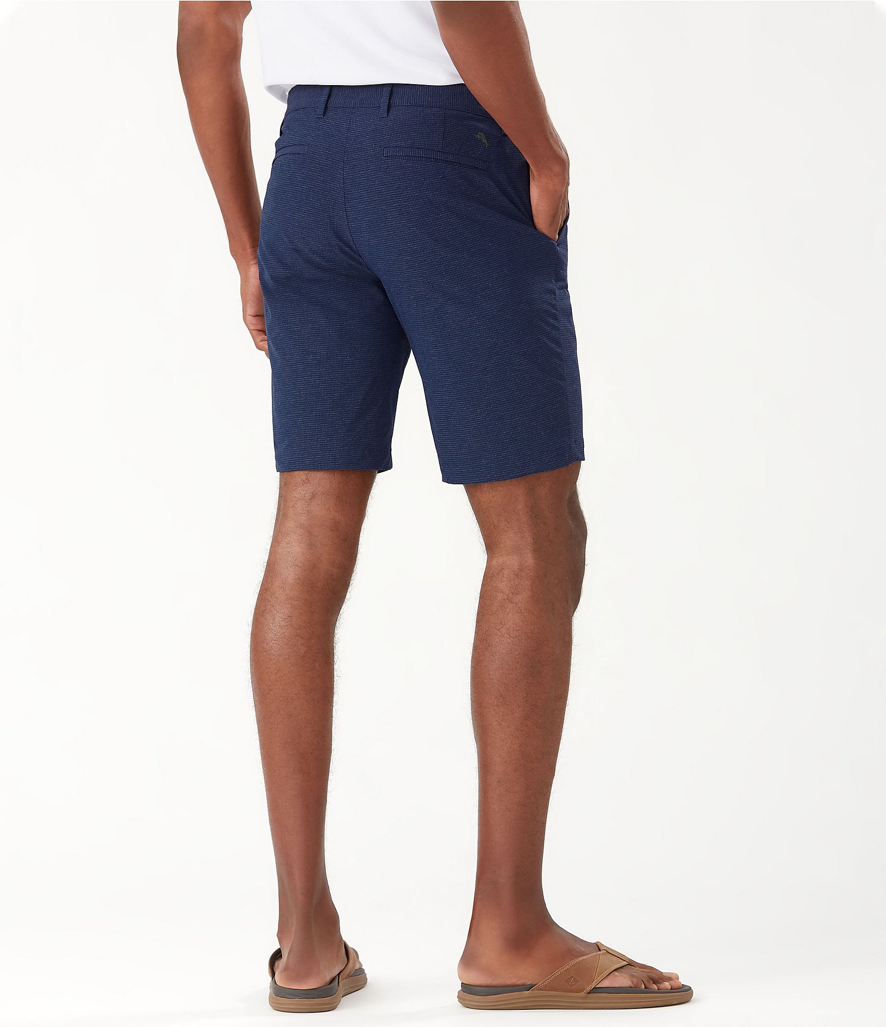 Tommy Bahama Big & Tall Flat Front Chip Shot 10#double; & 11#double; Inseam Shorts