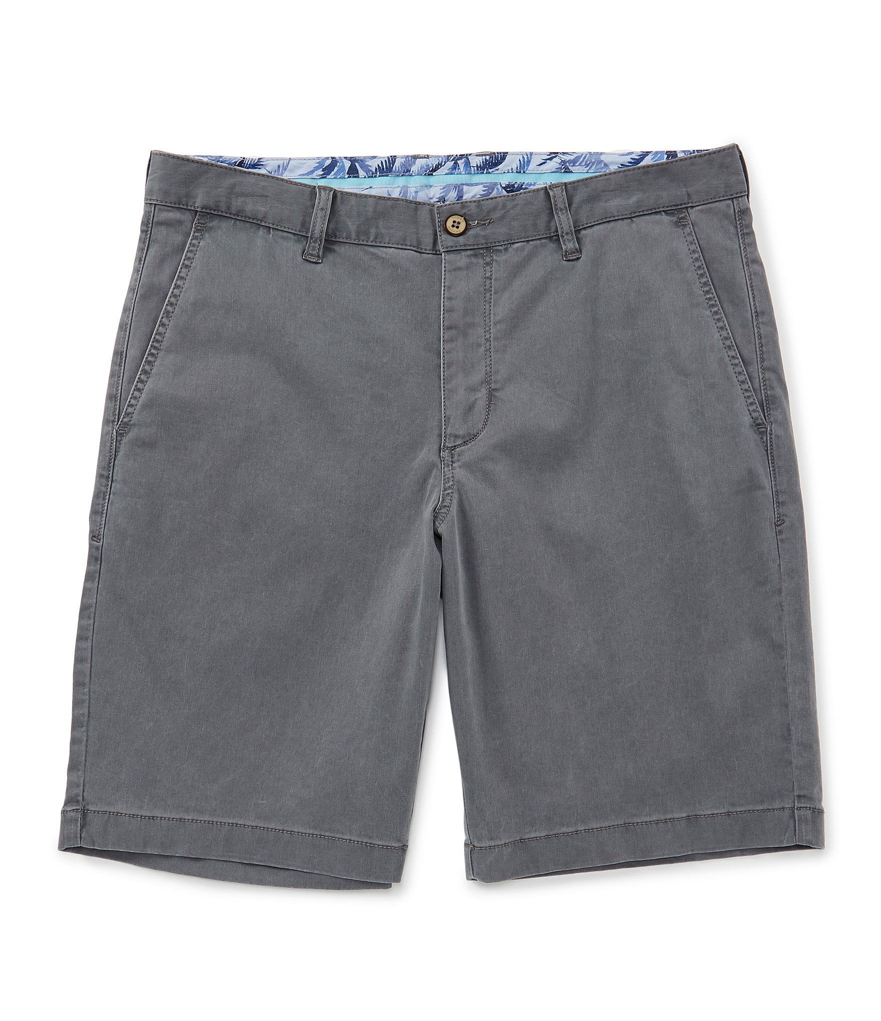 Tommy Bahama Big & Tall Flat-Front Straight Fit Stretch Sateen 10#double; And 11#double; Inseam Boracay Shorts