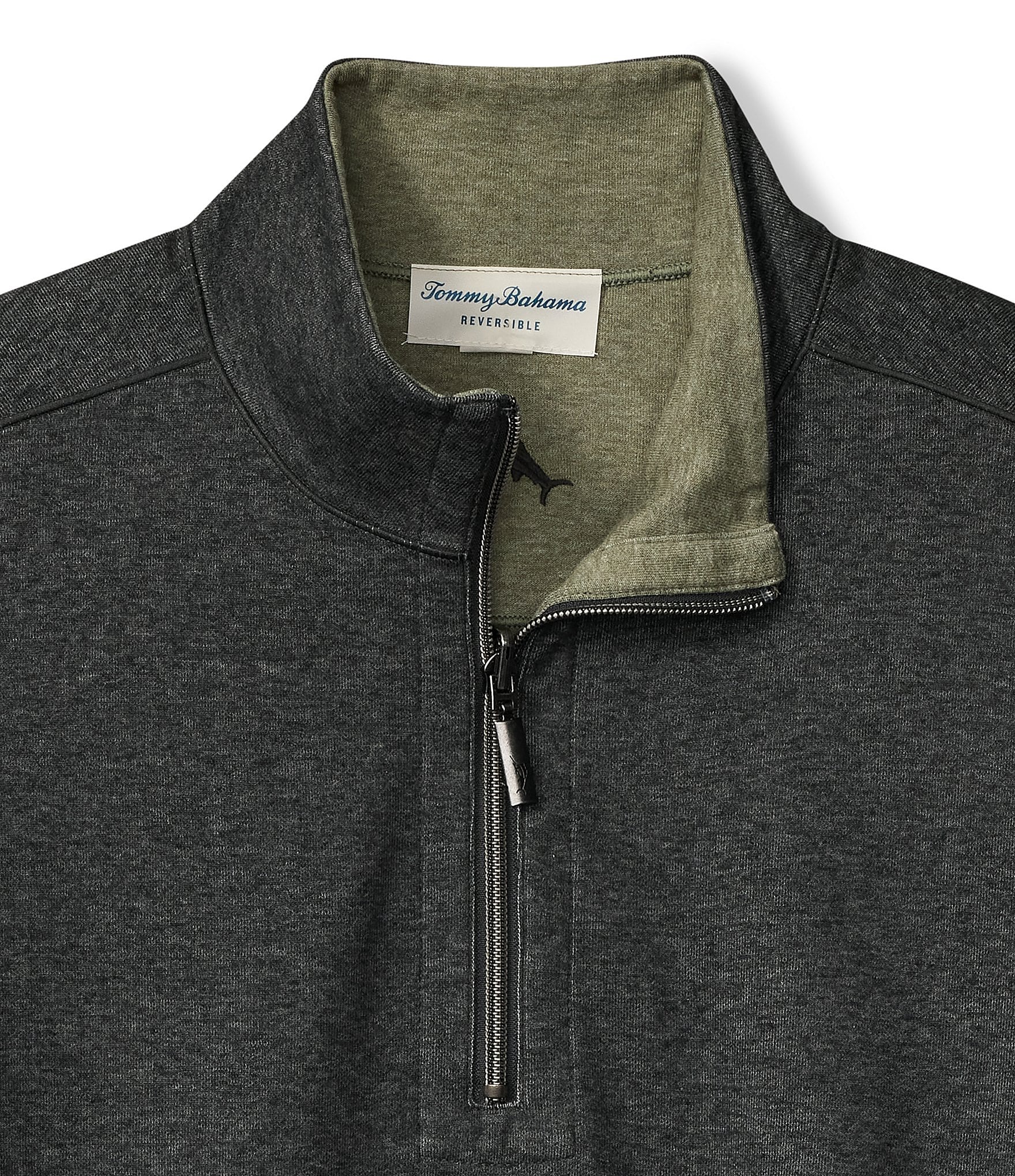 Tommy Bahama Big & Tall Flipview Half Zip Pullover