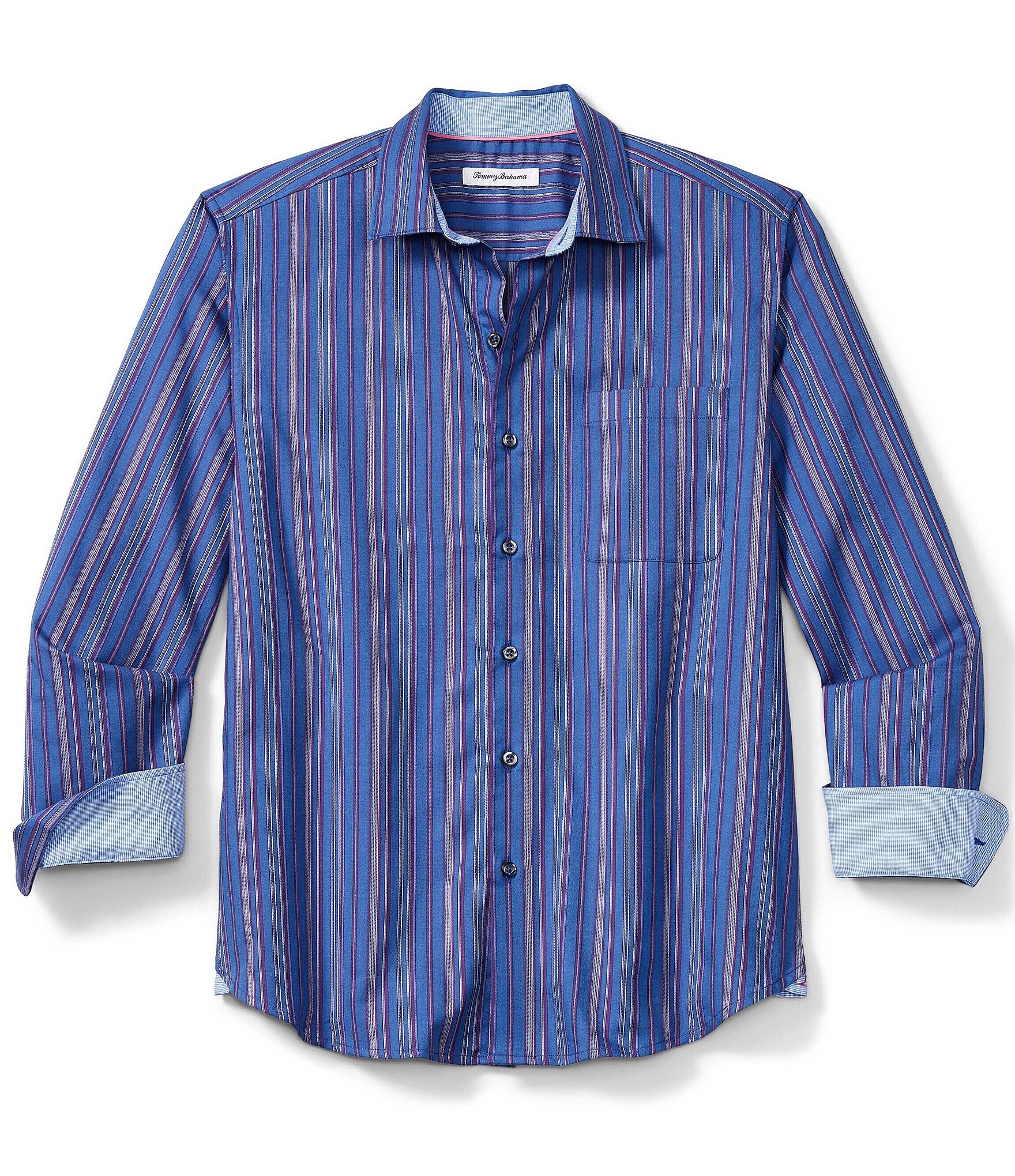 Tommy Bahama Big & Tall Lazlo Francisco Stripe Long-Sleeve Woven Shirt ...