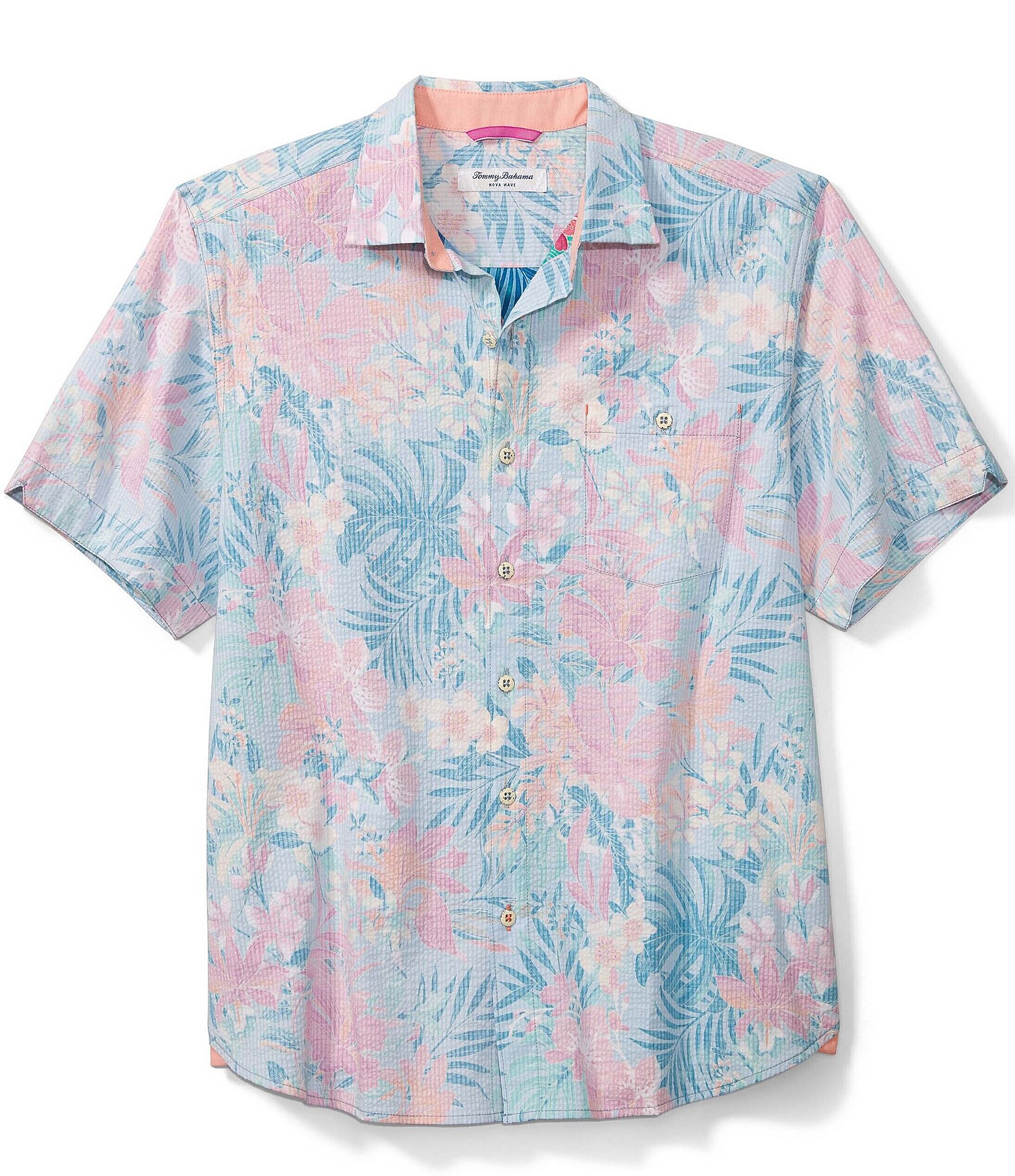 Tommy Bahama Big & Tall Nova Wave Falling Fronds Short Sleeve Woven ...