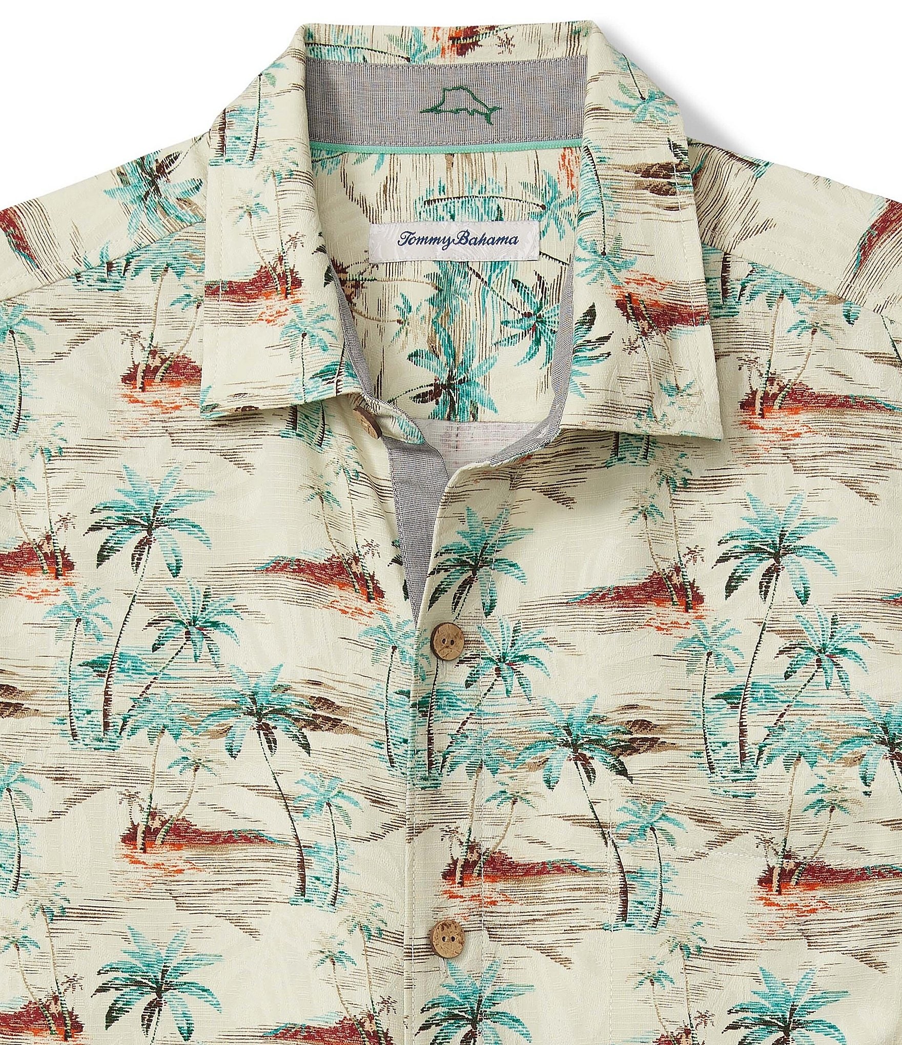 Tommy Bahama Big & Tall Oceanic Oasis Printed Short Sleeve Shirt