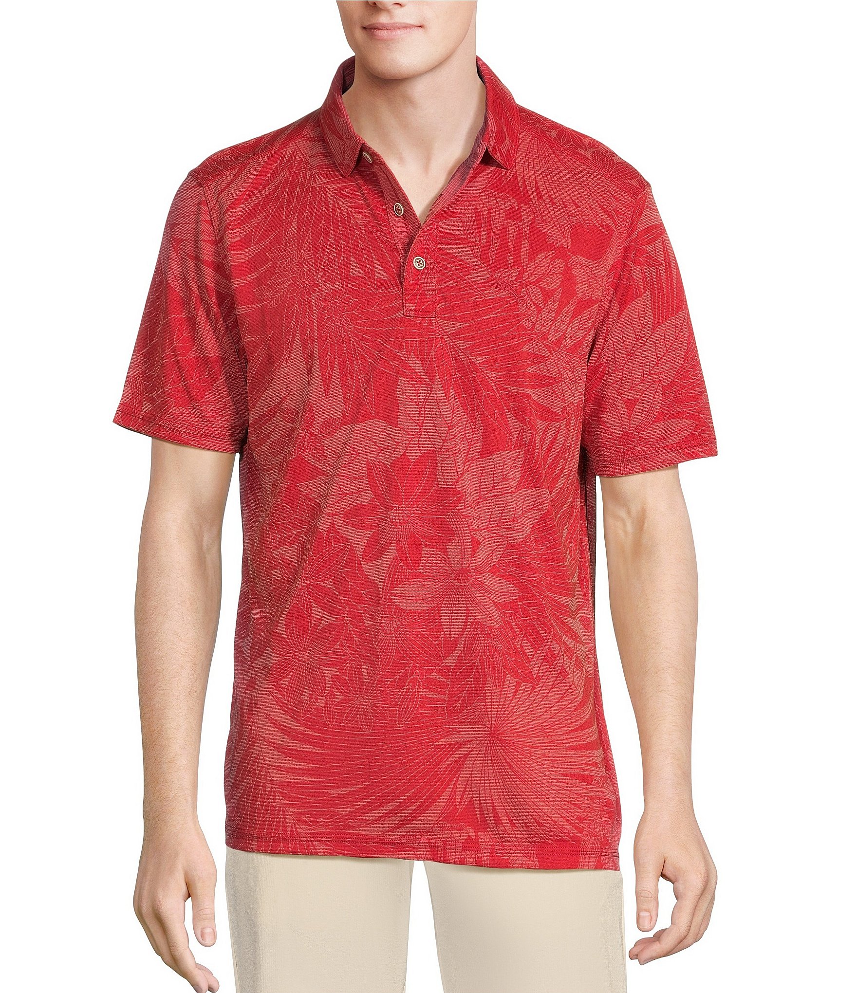 Tommy Bahama Big & Tall Short Sleeve Santiago Paradise Polo Shirt