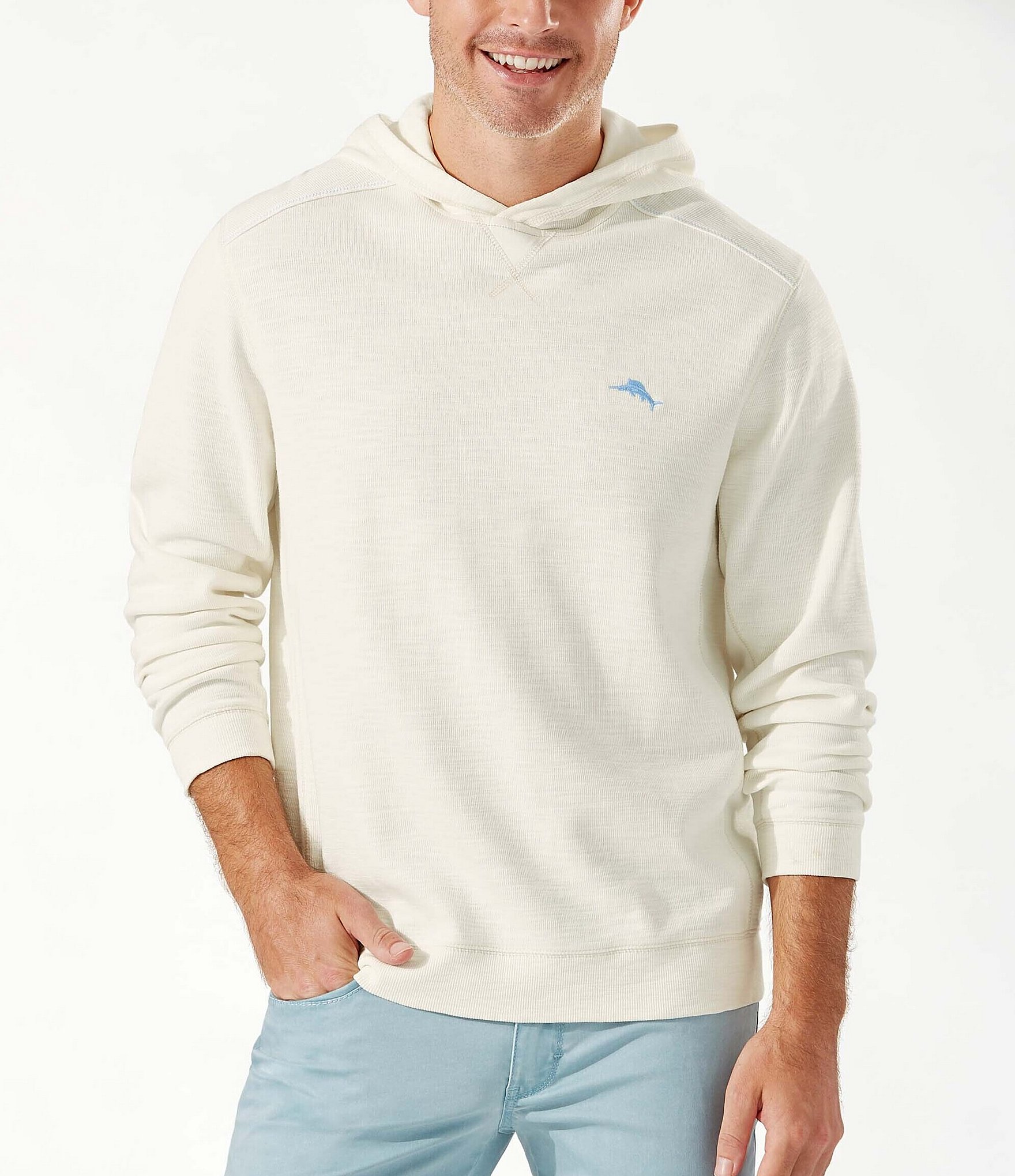 Tommy Bahama Tobago Bay Half Zip - Ocean Deep