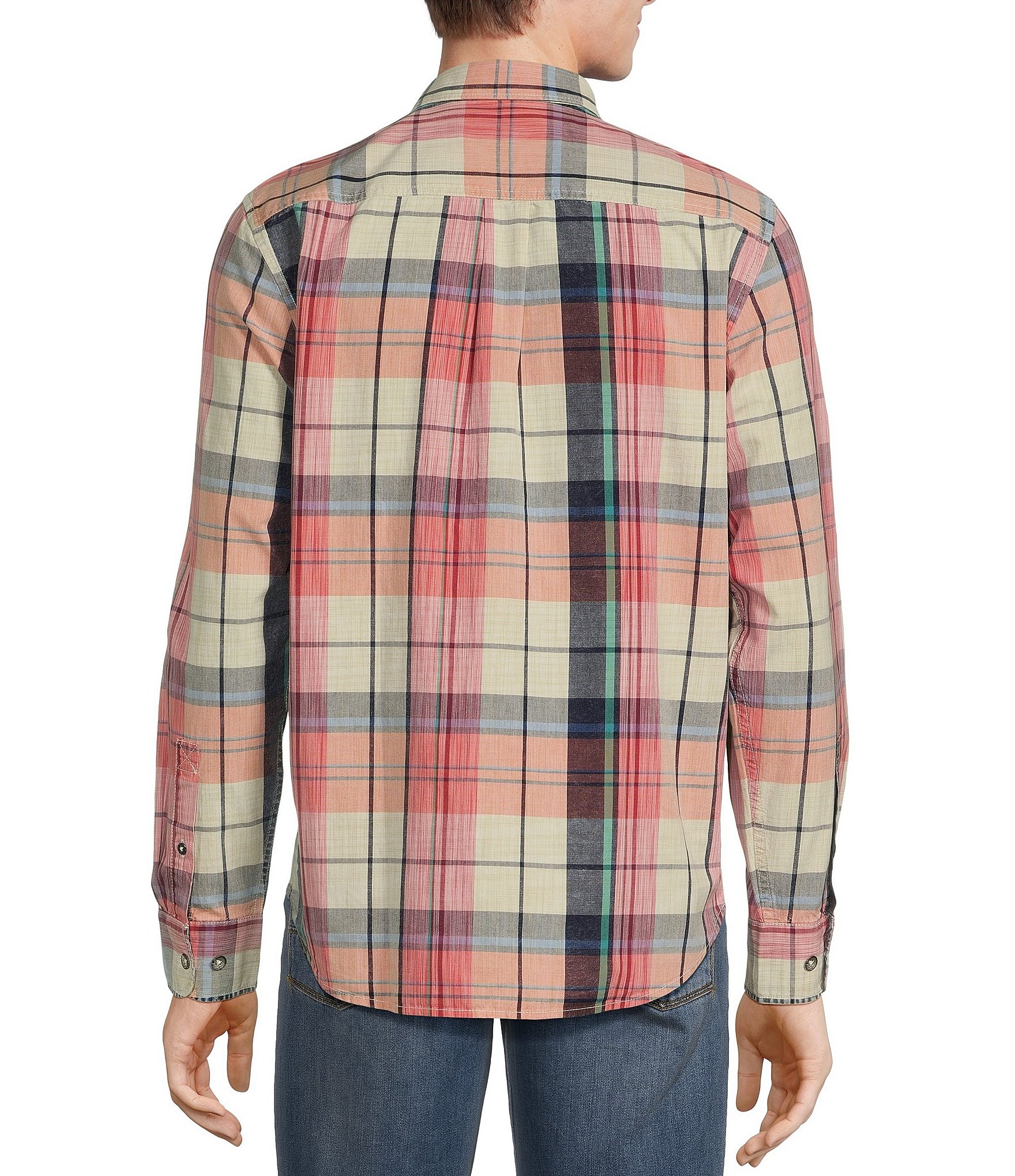 Tommy Bahama Big & Tall Tortola Sunwash Check Long Sleeve Woven Shirt