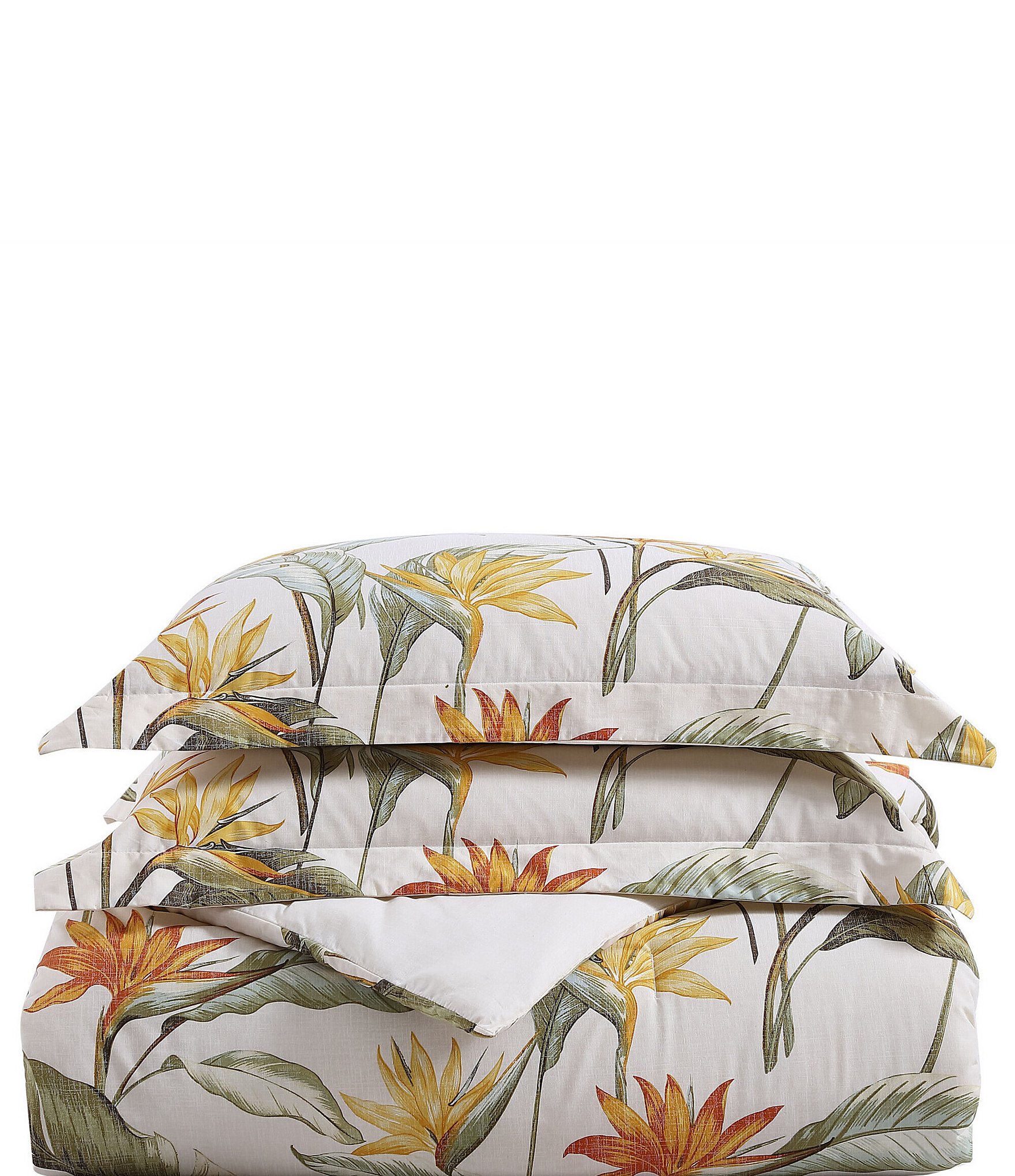 Tommy Bahama Birds Of Paradise Cotton Reversible Duvet Cover Mini Set