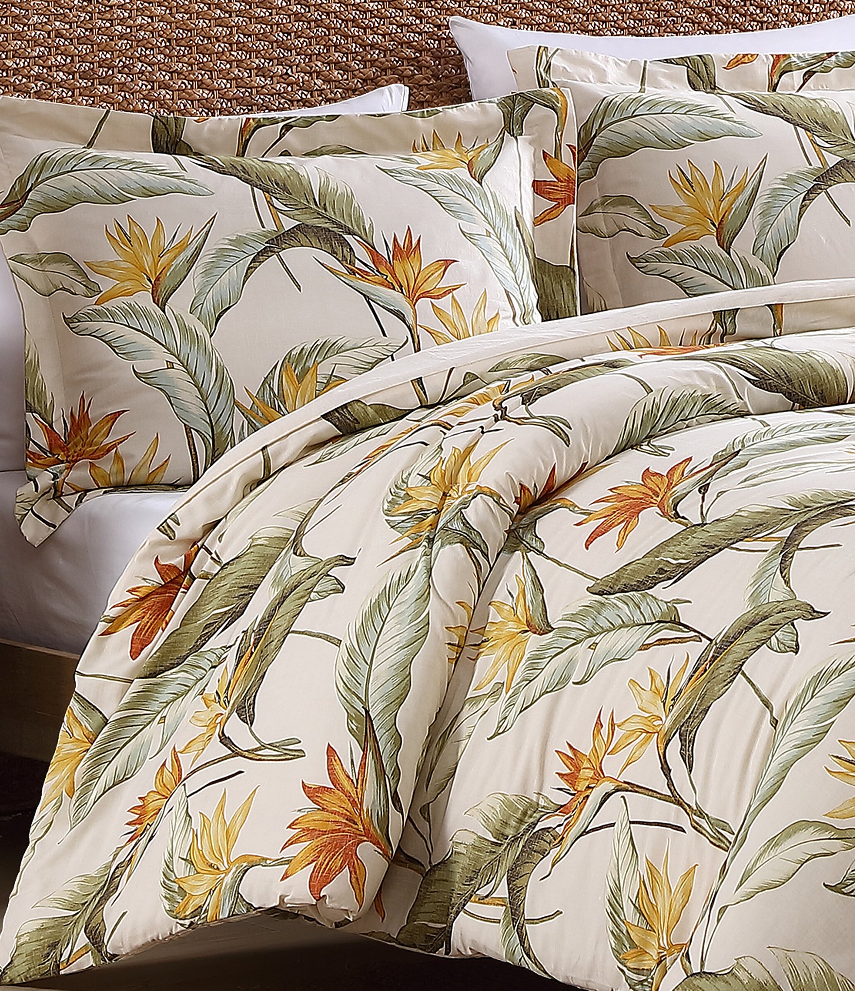 Tommy Bahama Birds Of Paradise Cotton Reversible Duvet Cover Mini Set