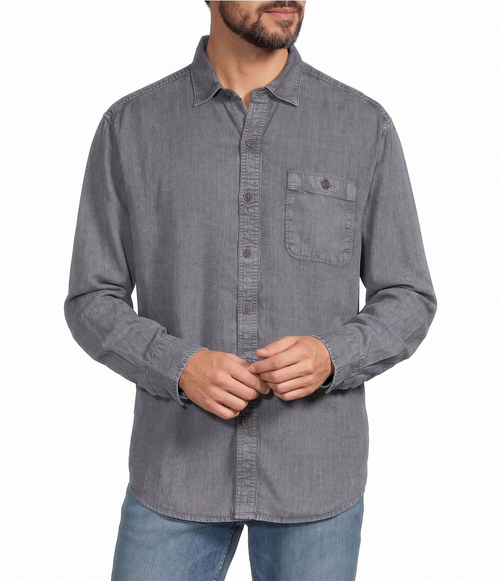 Tommy Bahama Bonfire Beach Twill Long Sleeve Woven Shirt