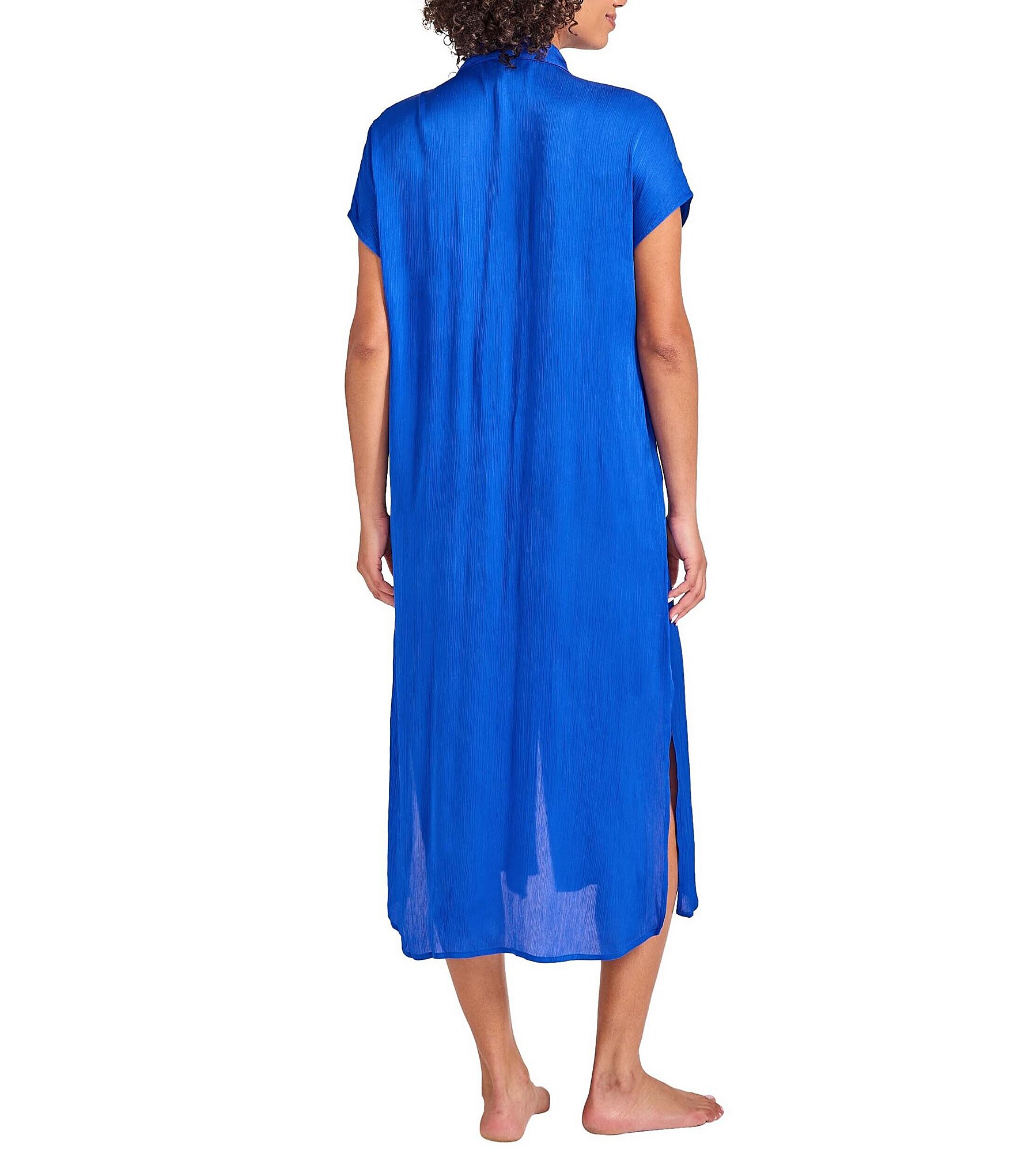 Tommy Bahama Calypso Button Front Duster Swim Cover-Up