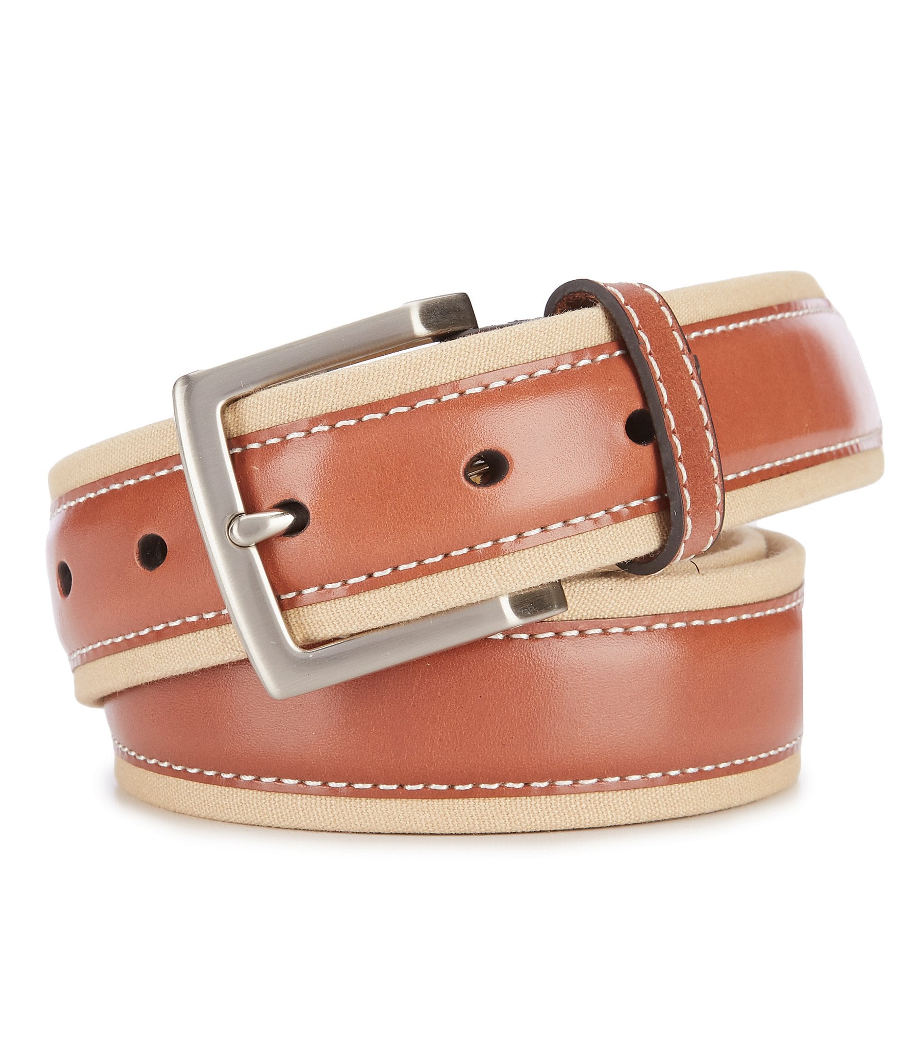 Tommy Bahama Braided Loop Leather Belt, Belts