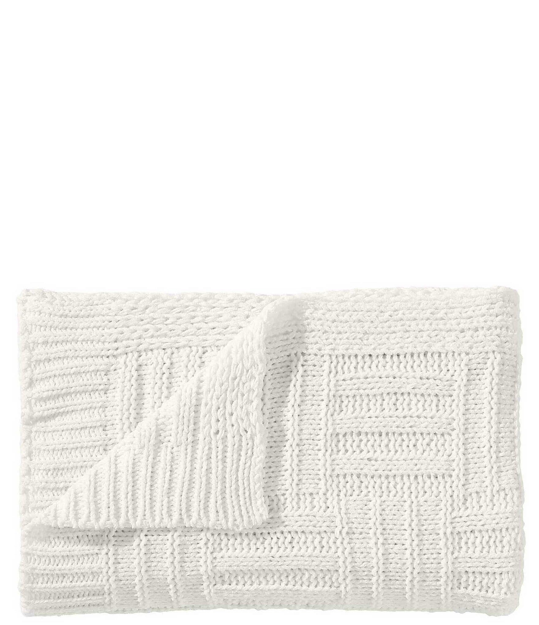 Tommy Bahama Chain Basket Knit Throw Blanket