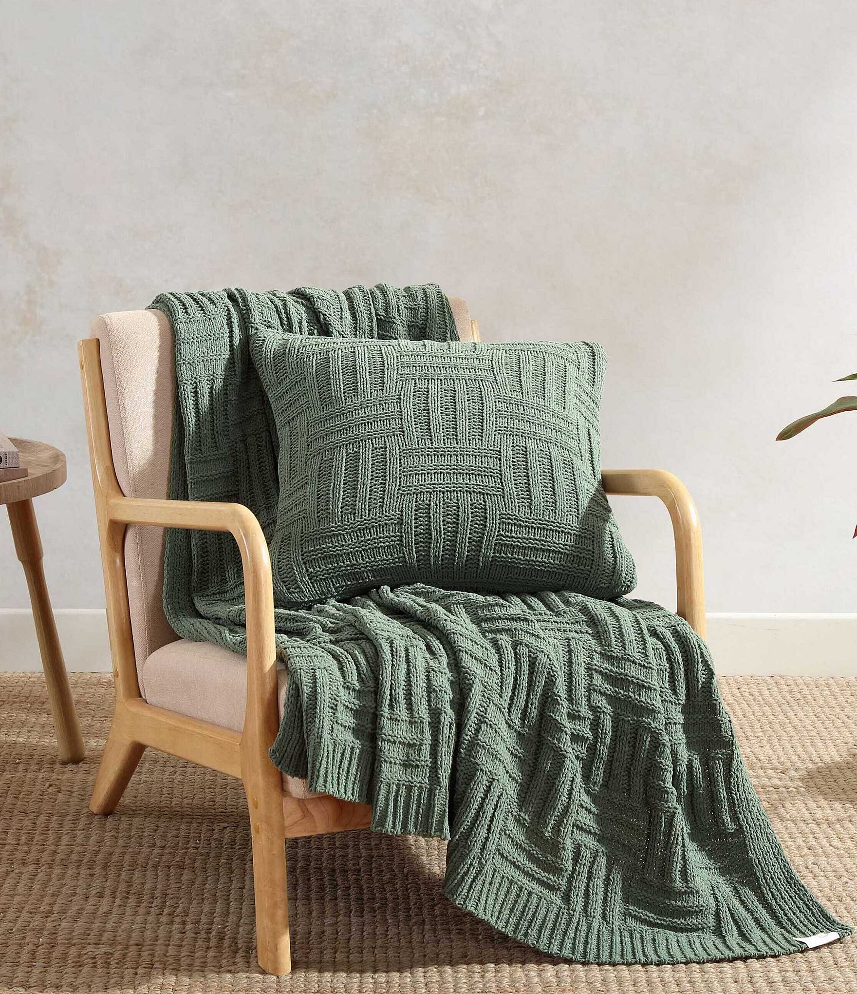 Tommy Bahama Chain Basket Knit Throw Blanket