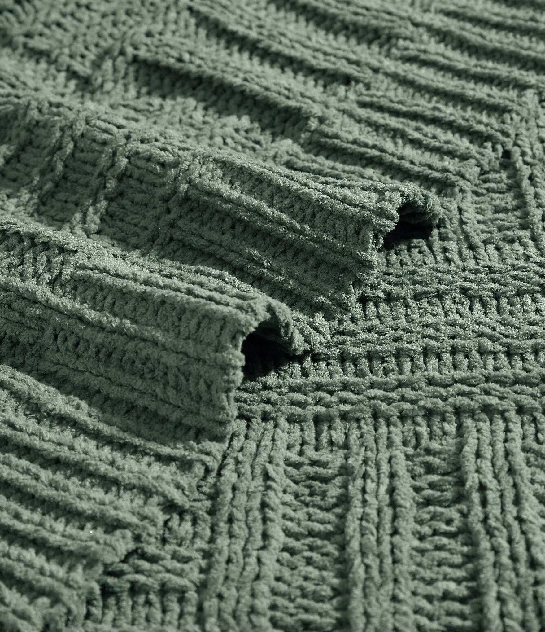Tommy Bahama Chain Basket Knit Throw Blanket