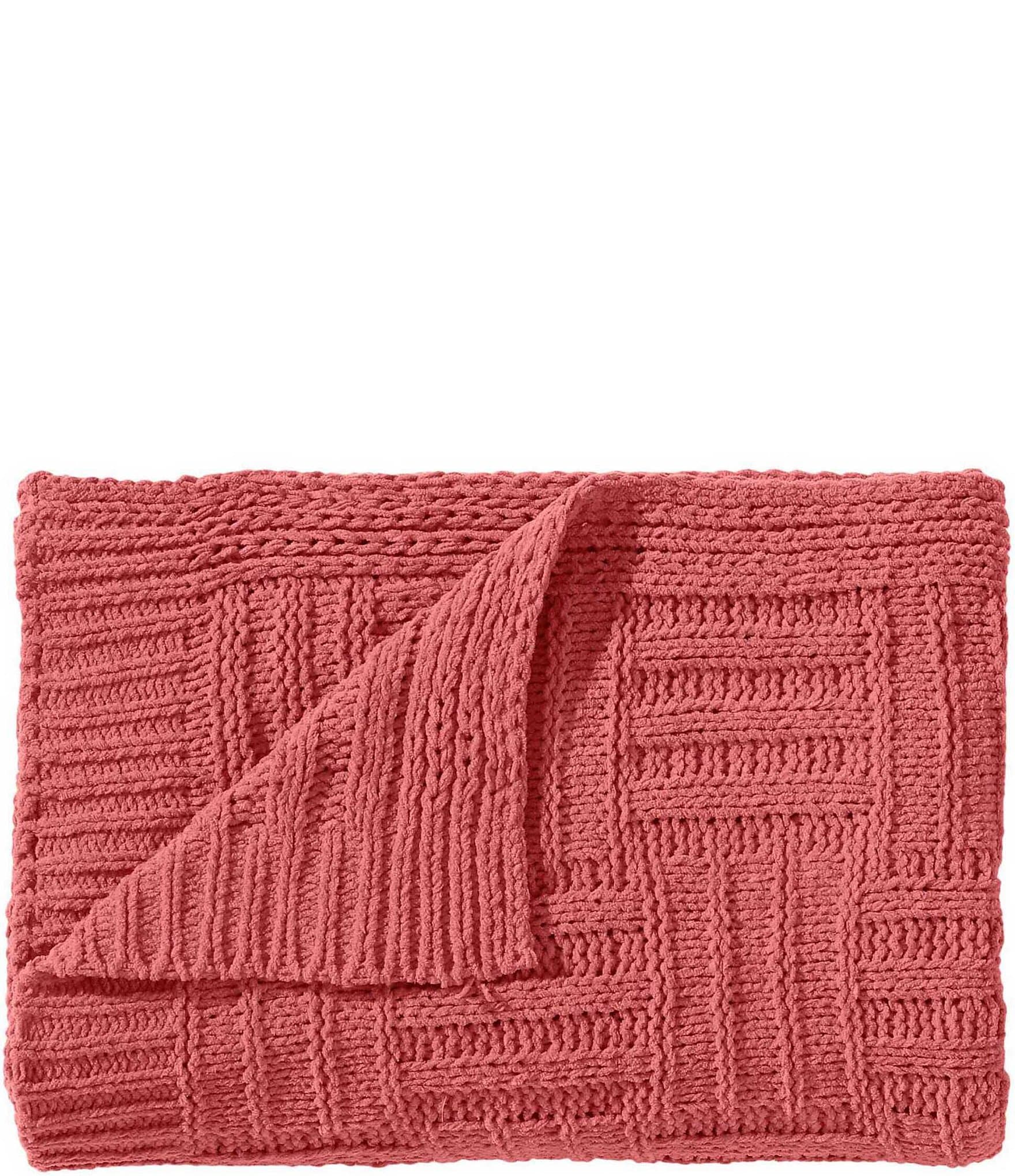 Tommy Bahama Chain Basket Knit Throw Blanket