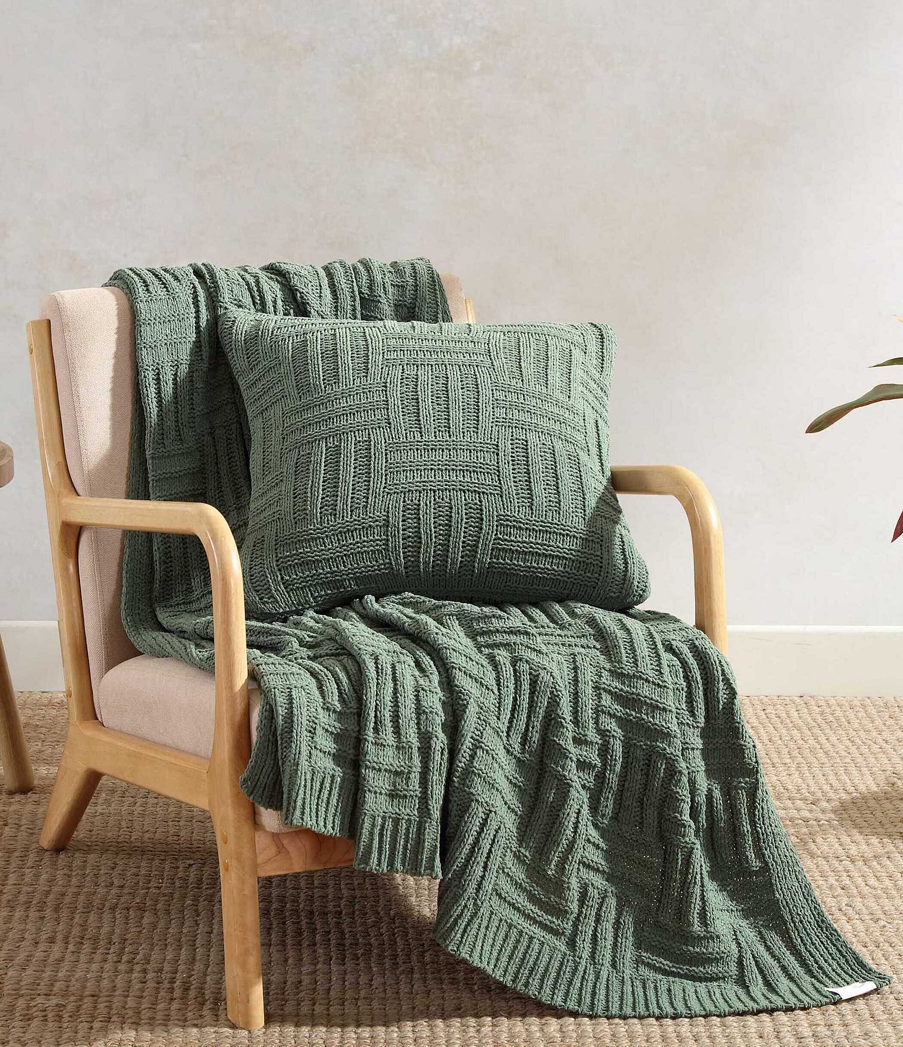 Tommy Bahama Chain Basket Knit Throw Blanket