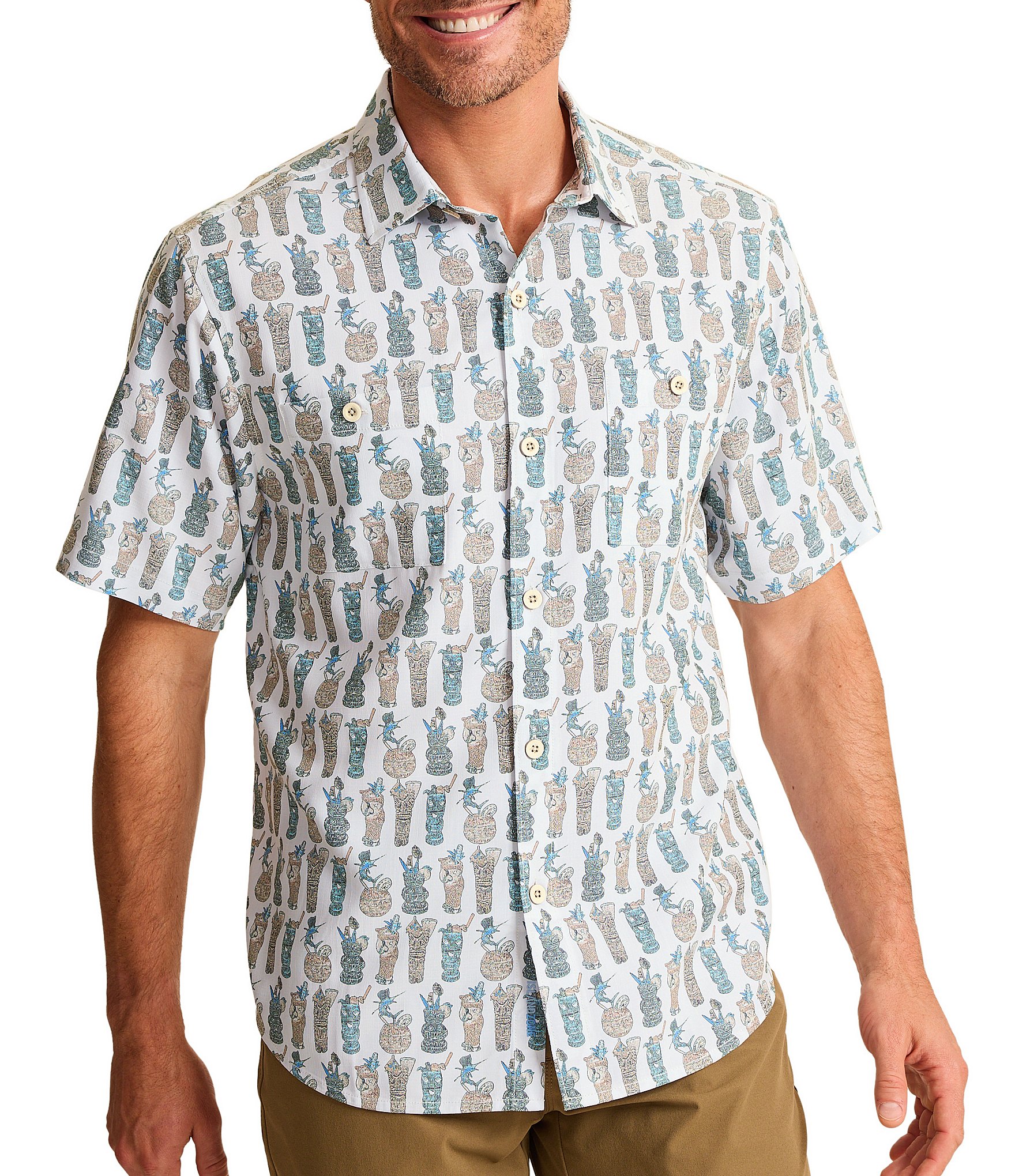 Tommy Bahama Coastal Ease Tiki Tango Short Sleeve Woven Shirt