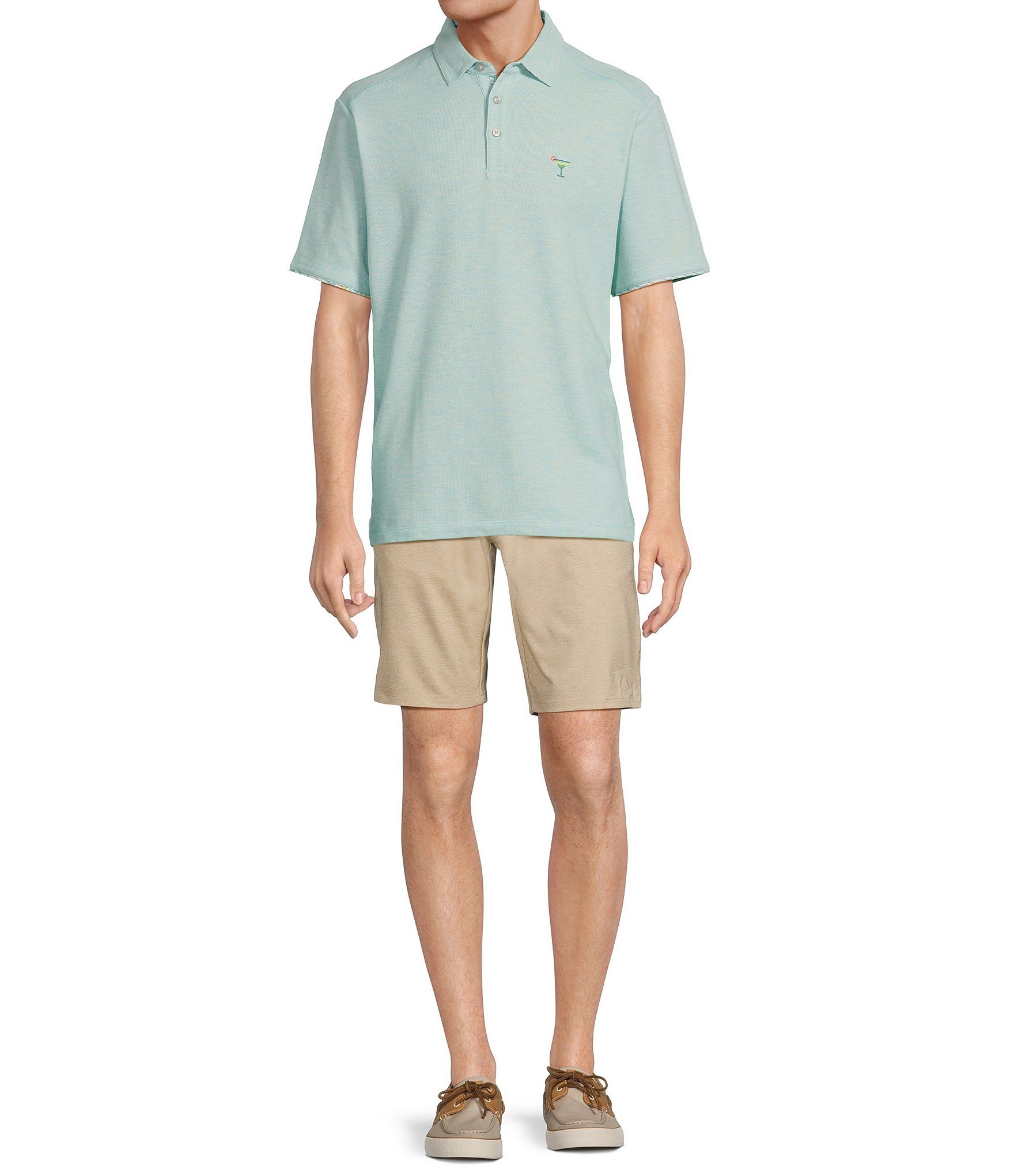 Tommy Bahama Cocktail Mixer 5 O'Clock Short Sleeve Polo Shirt