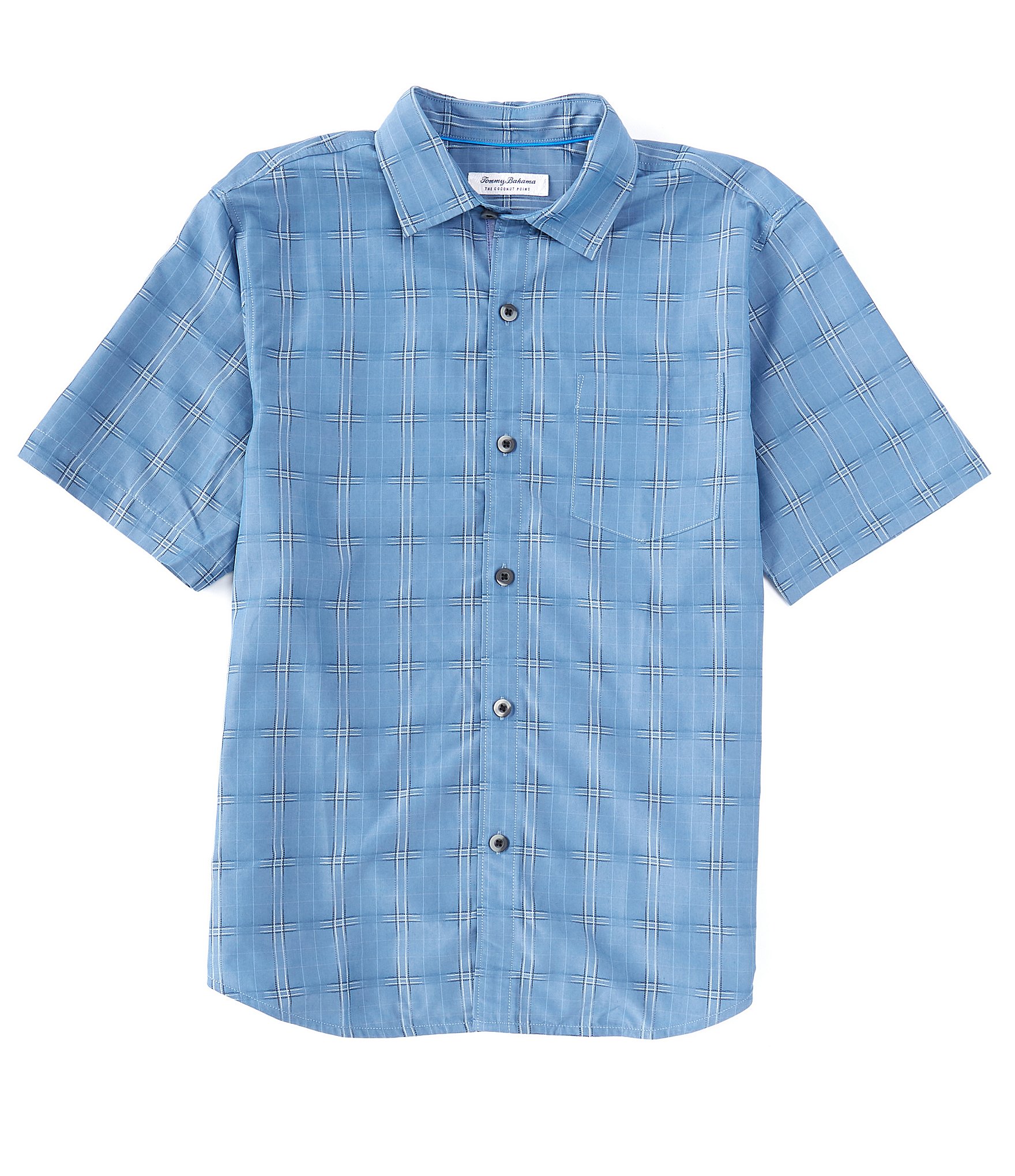 Tommy Bahama Coconut Point Concord Plaid Short-Sleeve Woven Shirt ...