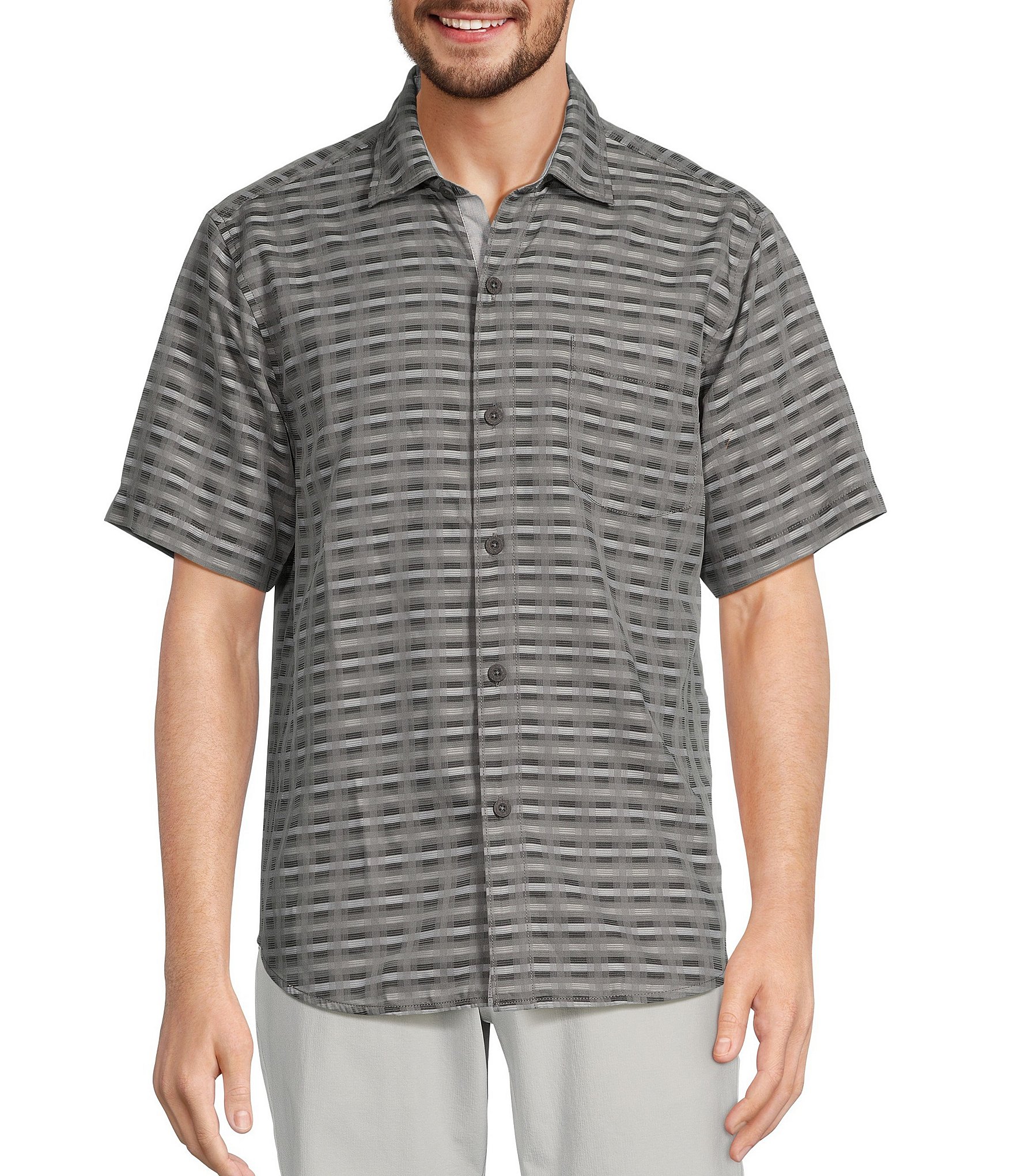 Tommy Bahama Coconut Point Pixel In Paradise Short Sleeve Woven Shirt