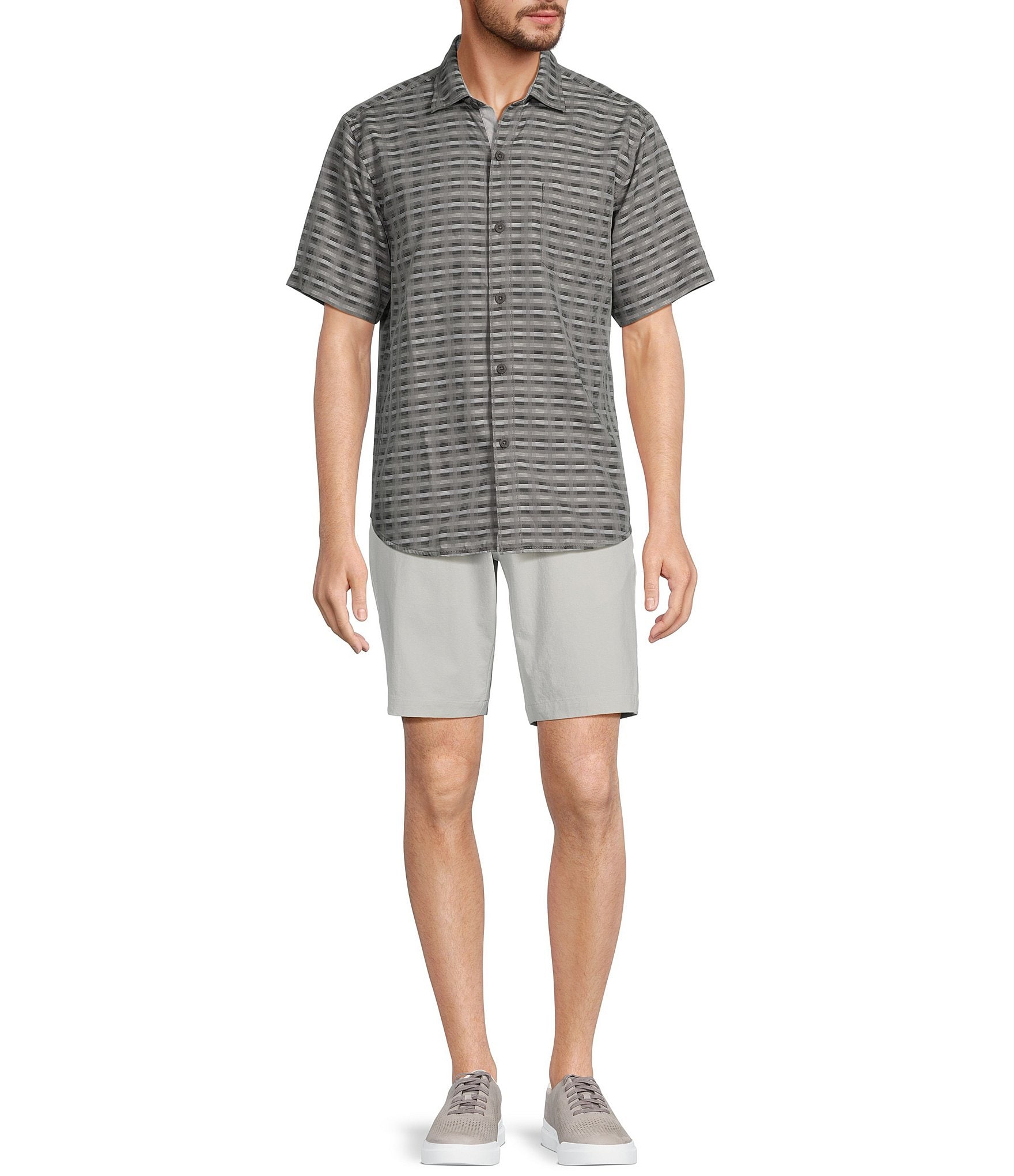 Tommy Bahama Coconut Point Pixel In Paradise Short Sleeve Woven Shirt