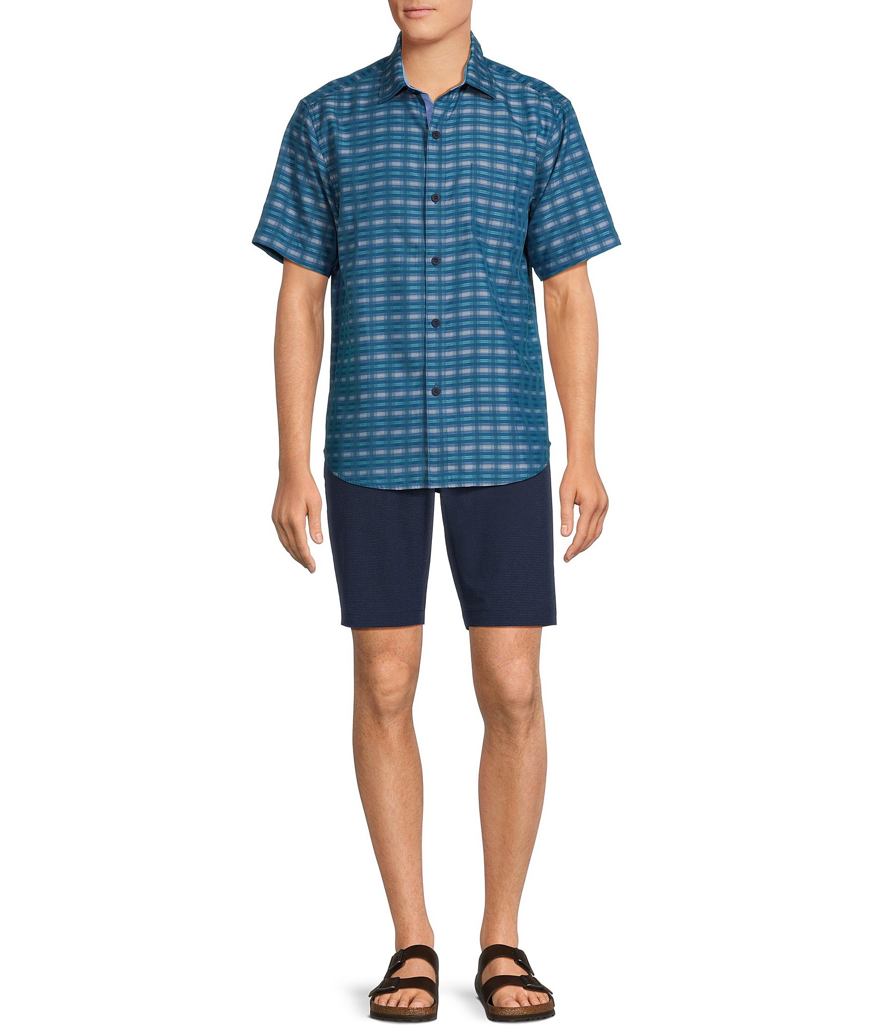 Tommy Bahama Coconut Point Pixel In Paradise Short Sleeve Woven Shirt