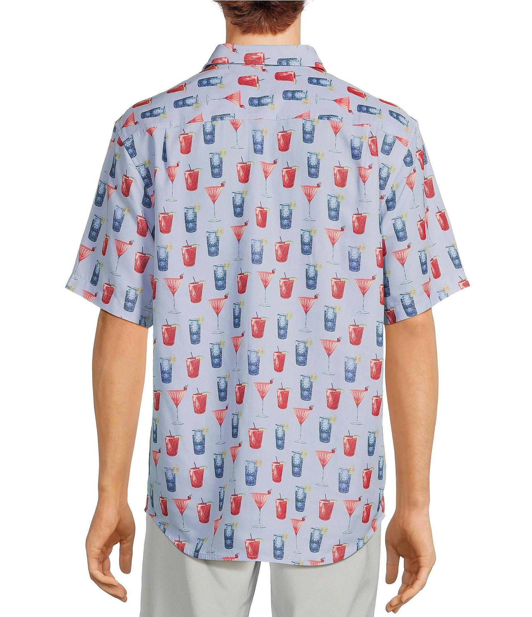 Tommy Bahama Coconut Point Red White & Cheers Short Sleeve Woven Shirt