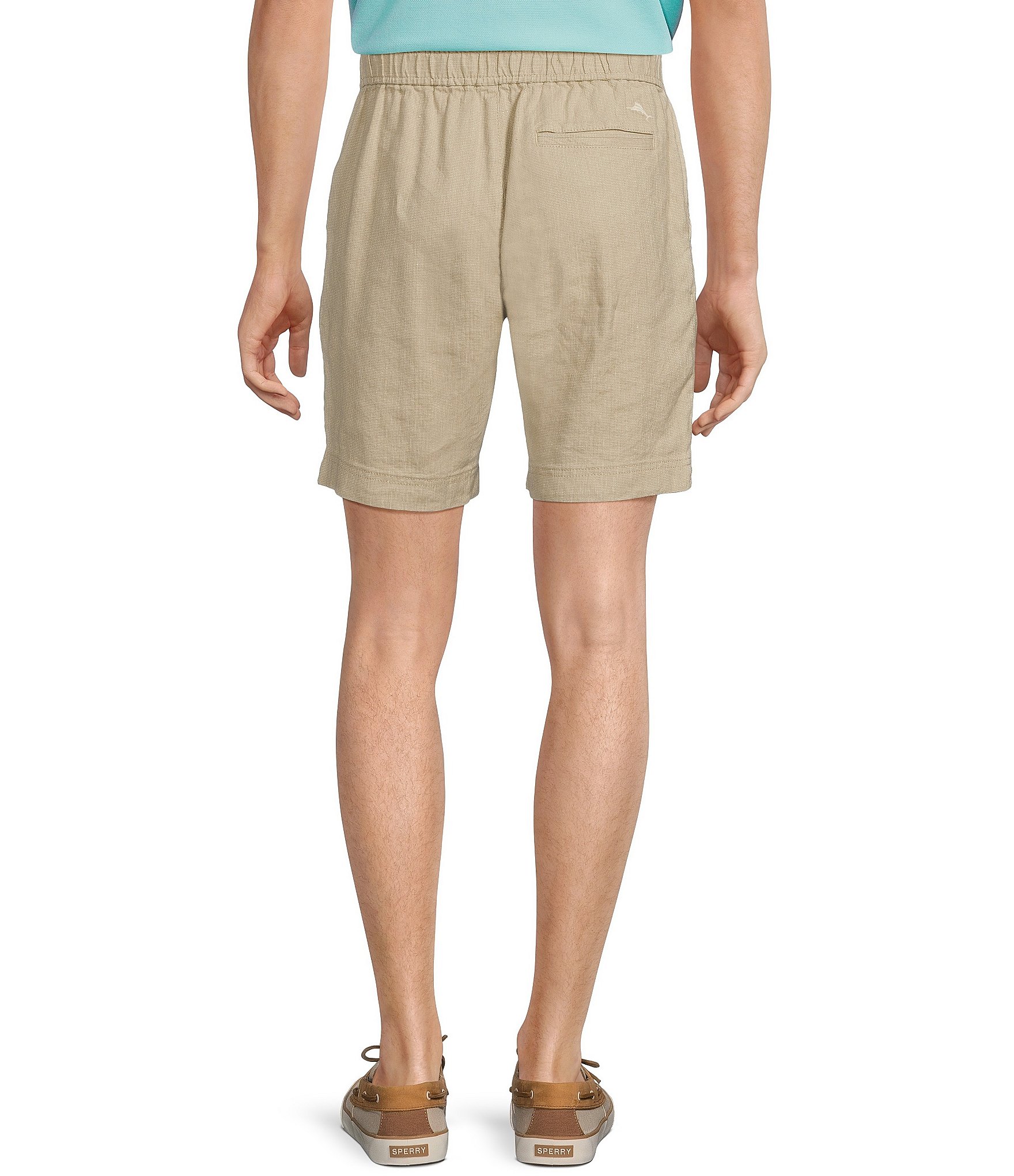 Tommy Bahama Dockside Bay Pull-On Linen-Blend 8#double; Inseam Shorts