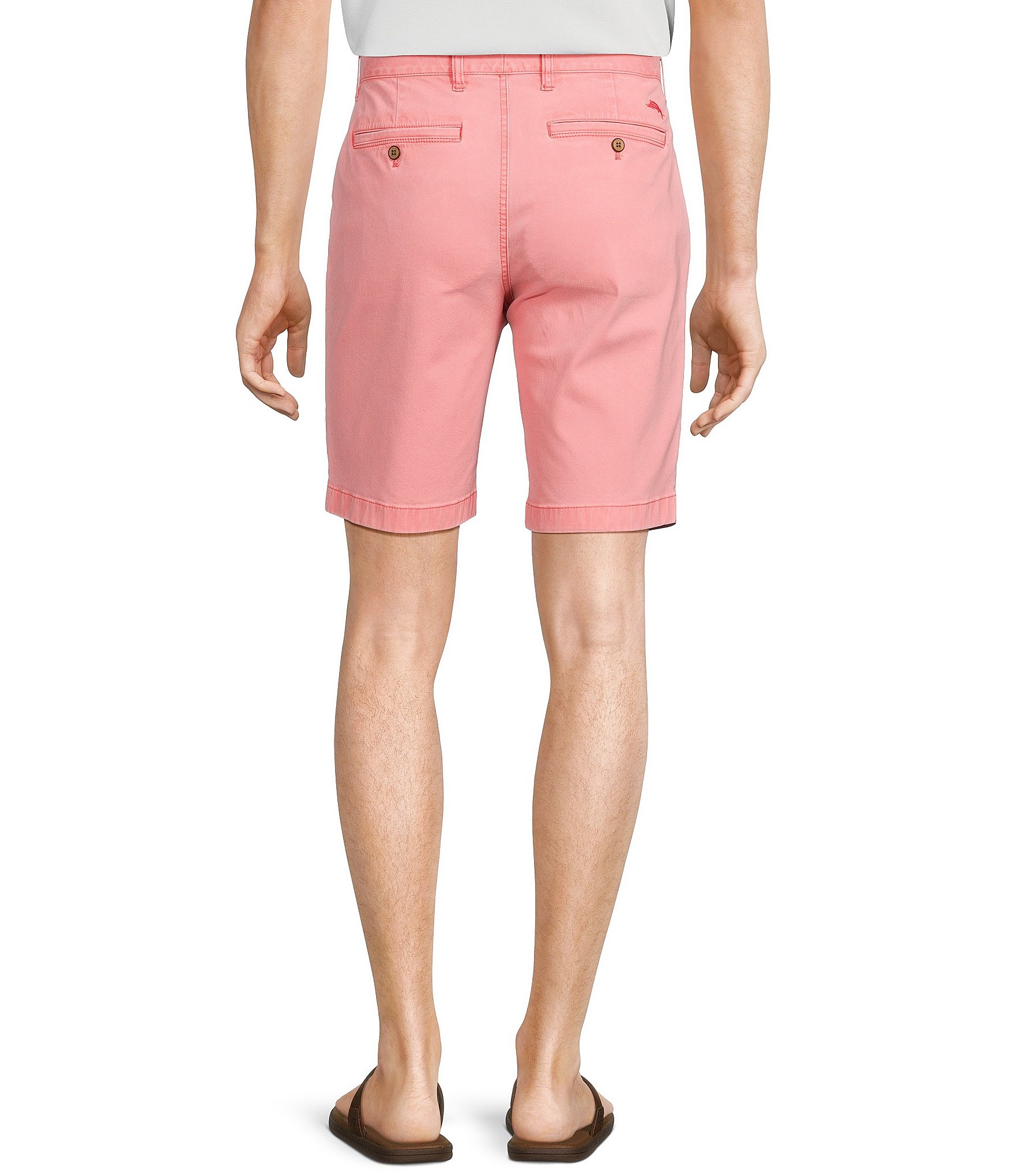 Tommy Bahama Flat Front Straight Fit Stretch Sateen 10#double; Inseam Boracay Shorts