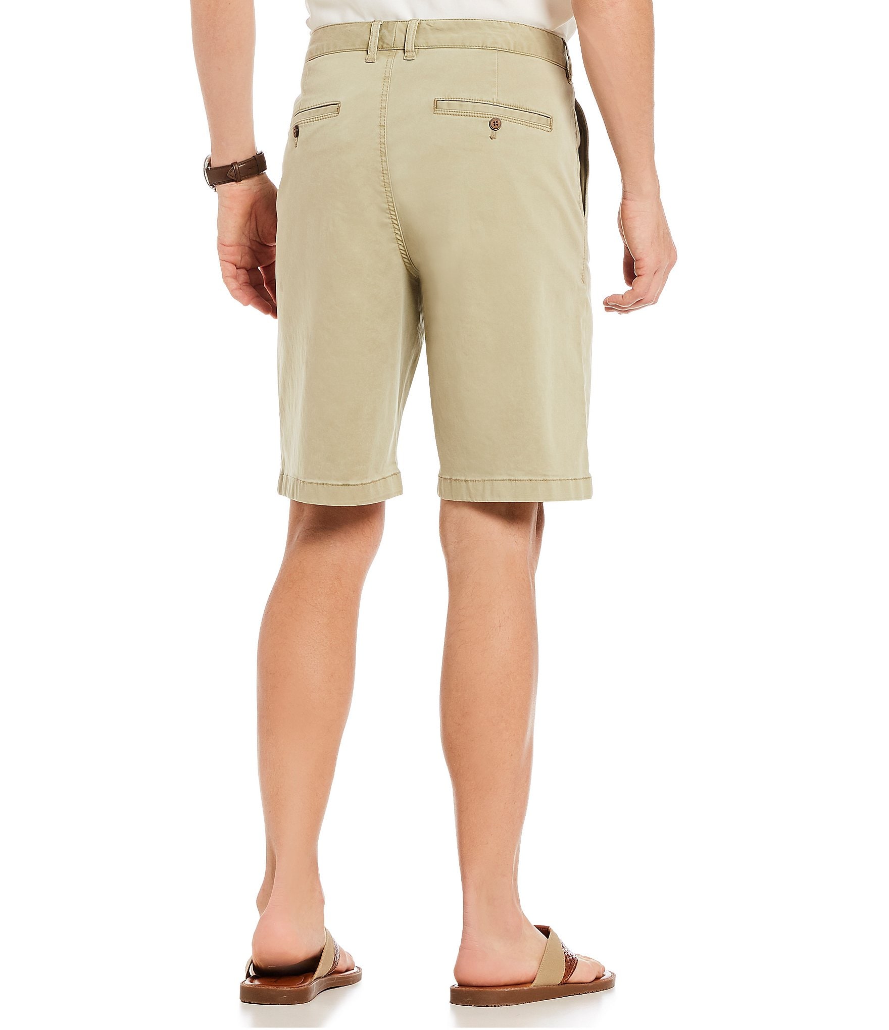 Tommy Bahama Flat Front Straight Fit Stretch Sateen 10#double; Inseam Boracay Shorts