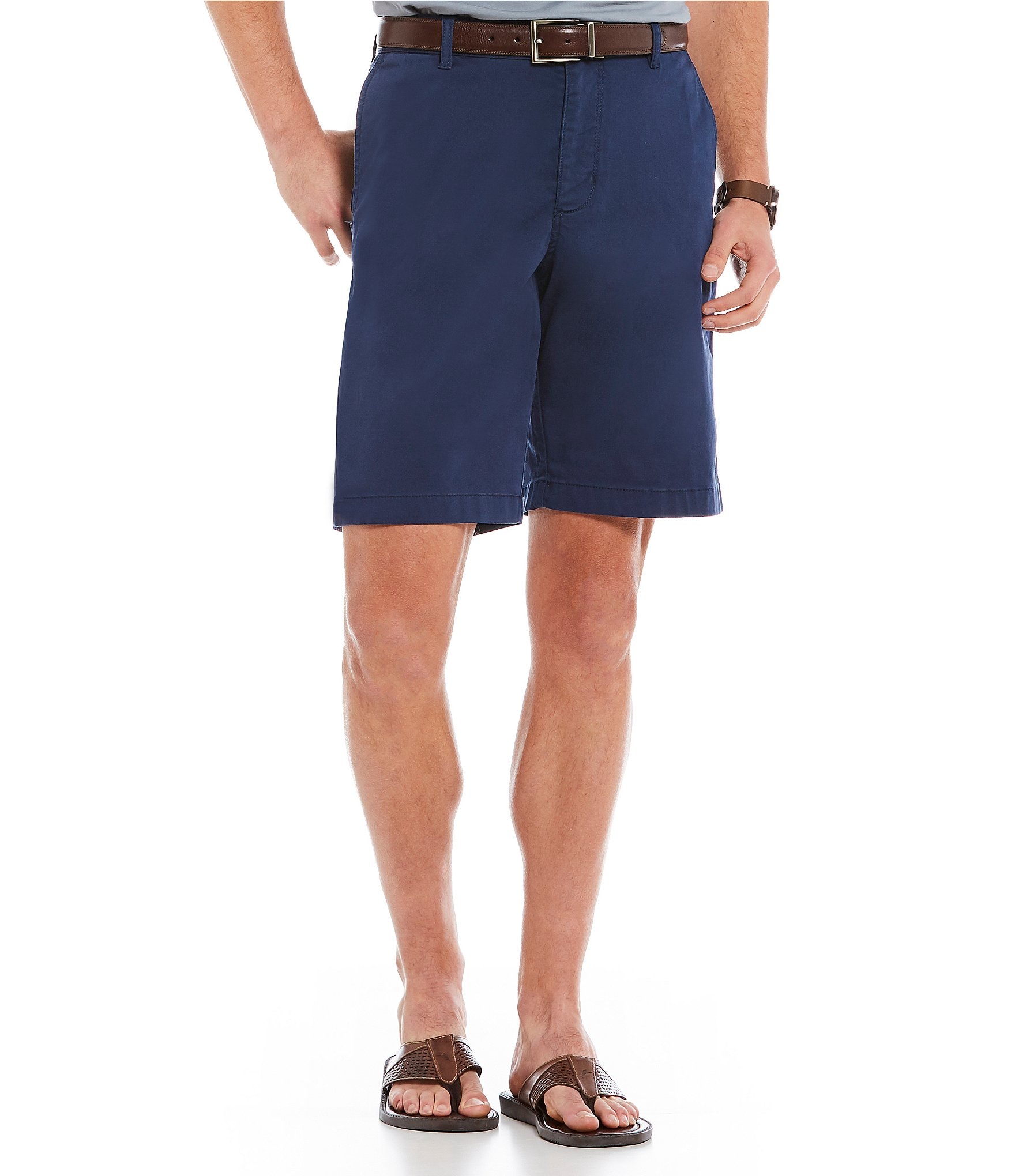 Tommy Bahama Flat Front Straight Fit Stretch Sateen 10#double; Inseam Boracay Shorts