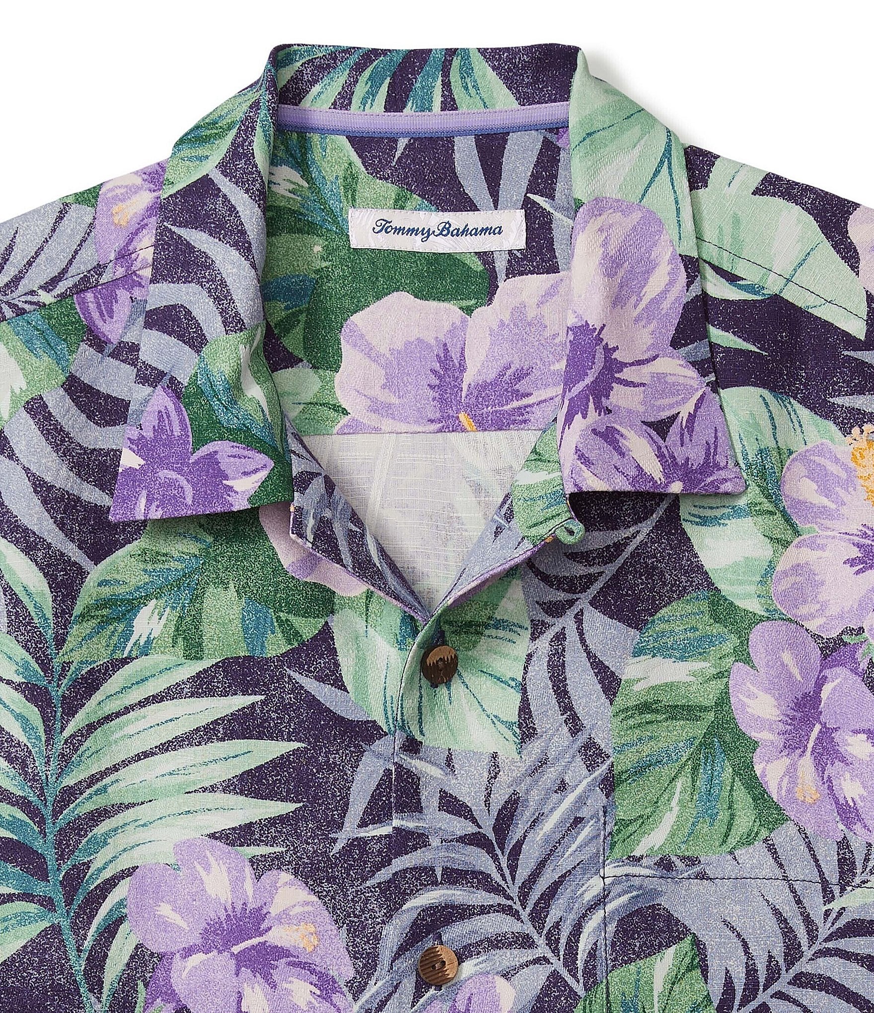 Tommy Bahama Fridas Garden Floral Print Short Sleeve Shirt