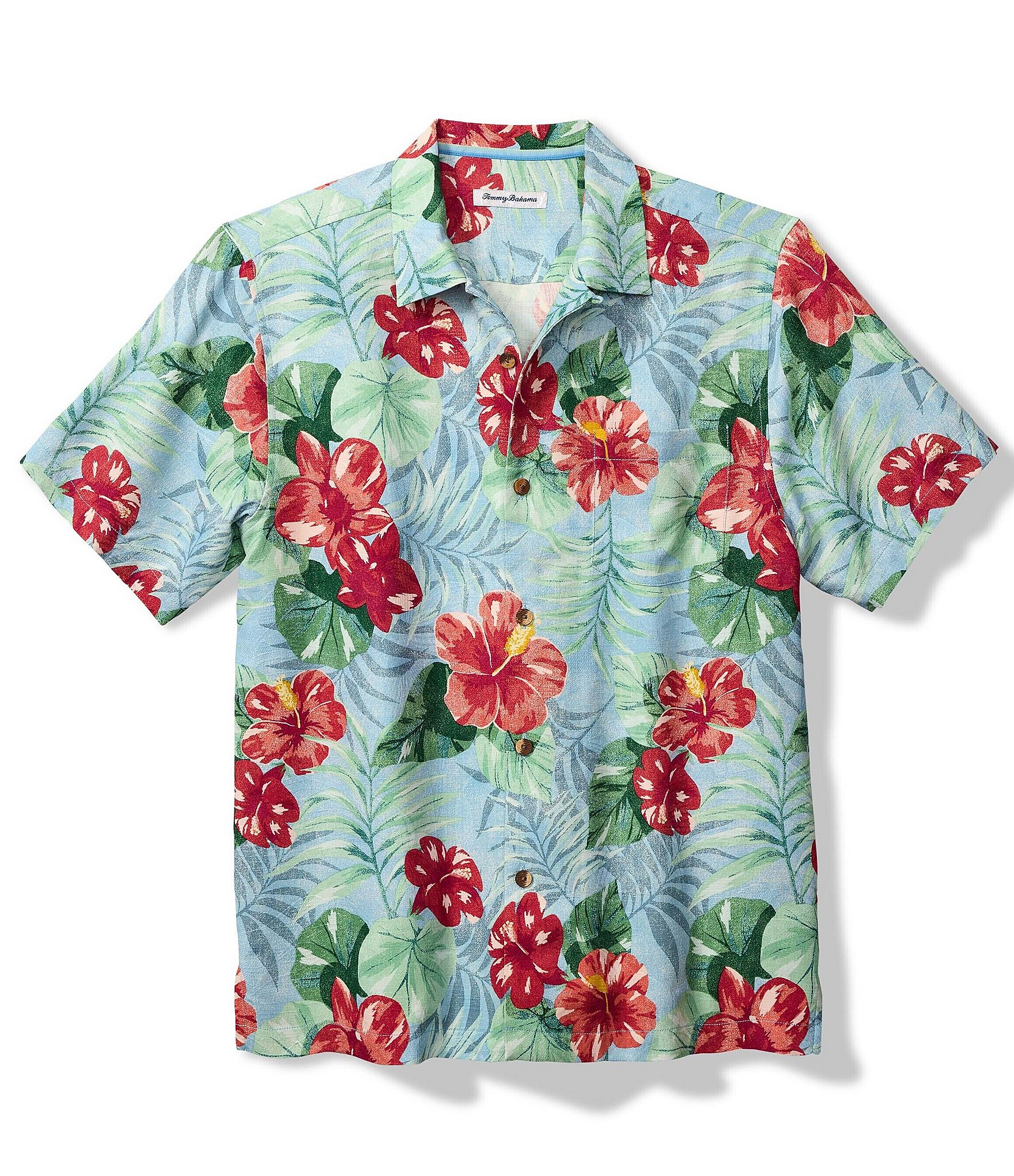 Tommy Bahama Fridas Garden Floral Print Short Sleeve Shirt