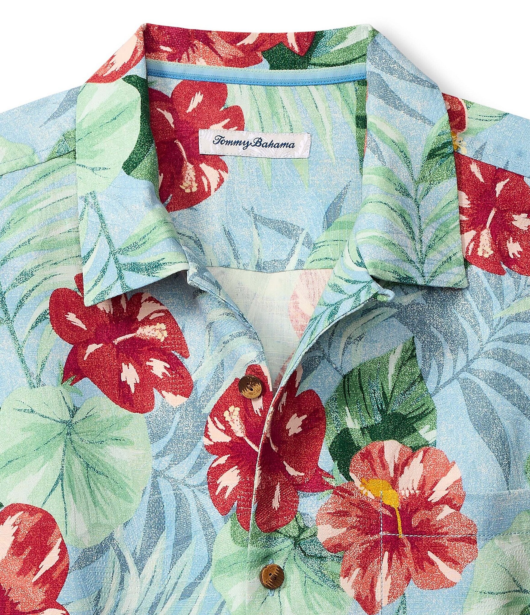 Tommy Bahama Fridas Garden Floral Print Short Sleeve Shirt