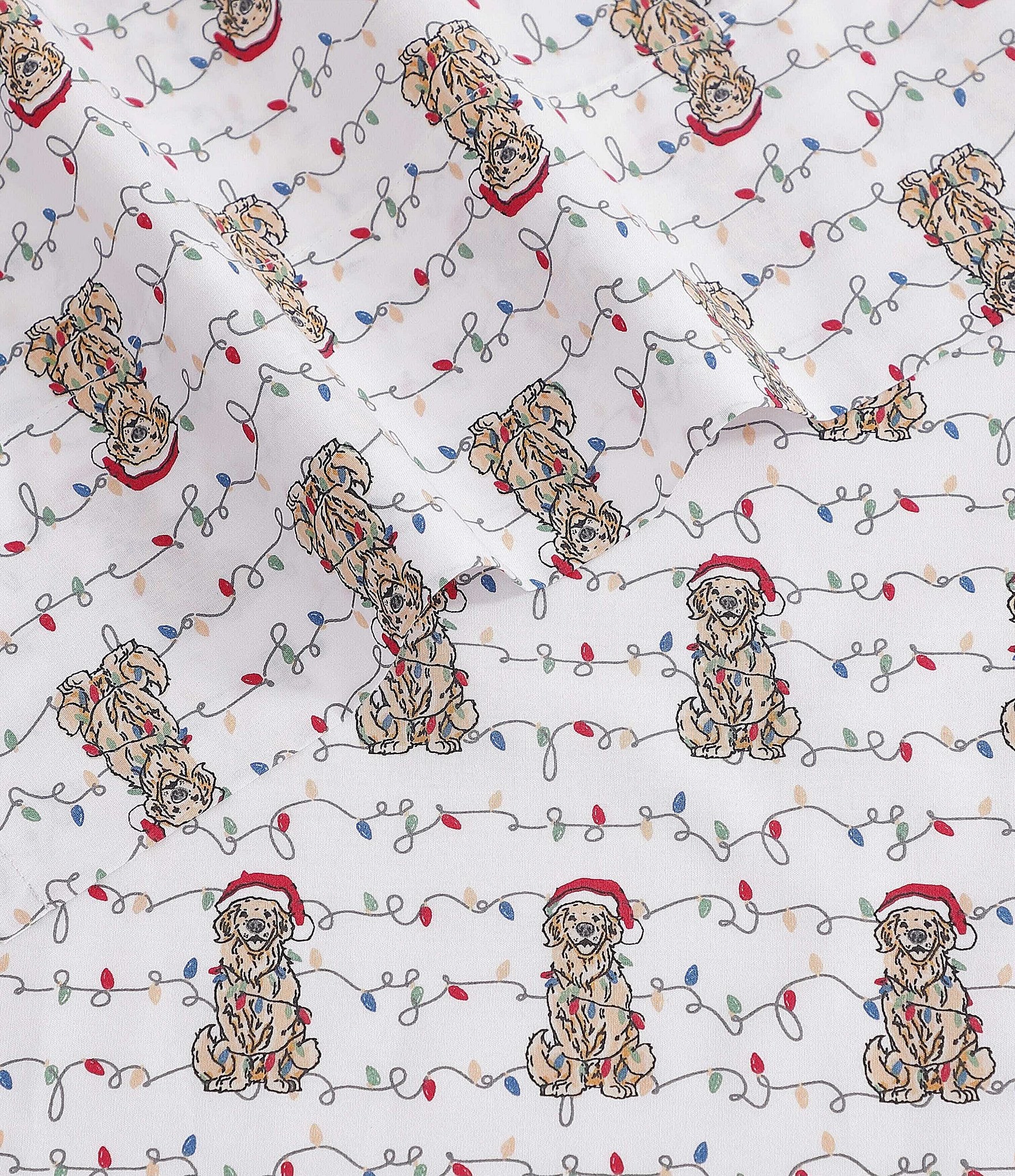 Tommy Bahama Holiday Wrapped Up Washed Cotton Percale Sheet Set