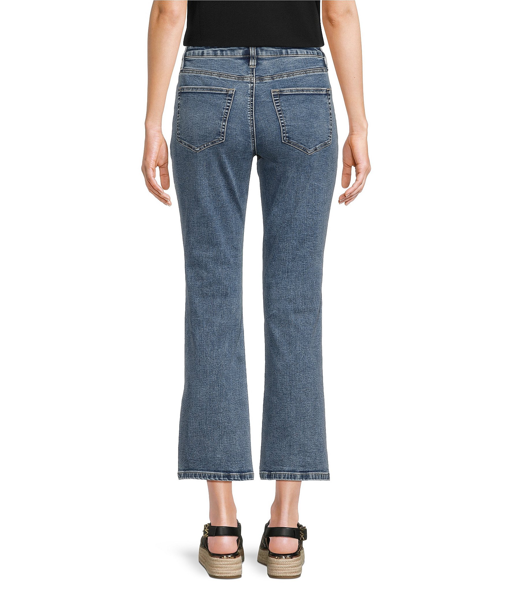 Tommy Bahama Indigo Bootcut Mid Rise Cropped Jean
