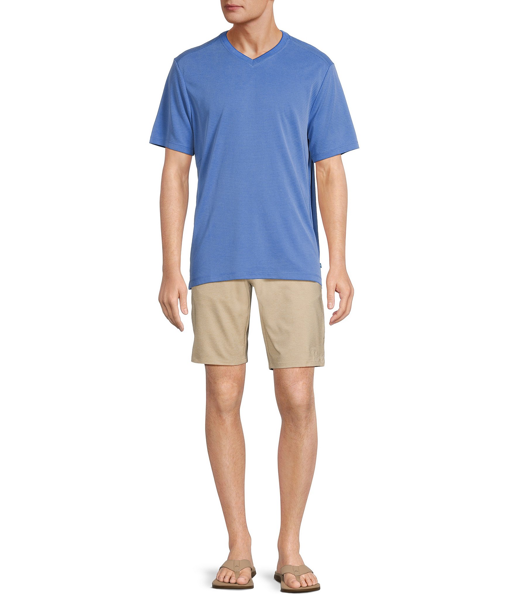 Tommy Bahama Island Zone Coastal Crest Short Sleeve V-Neck T-Shirt