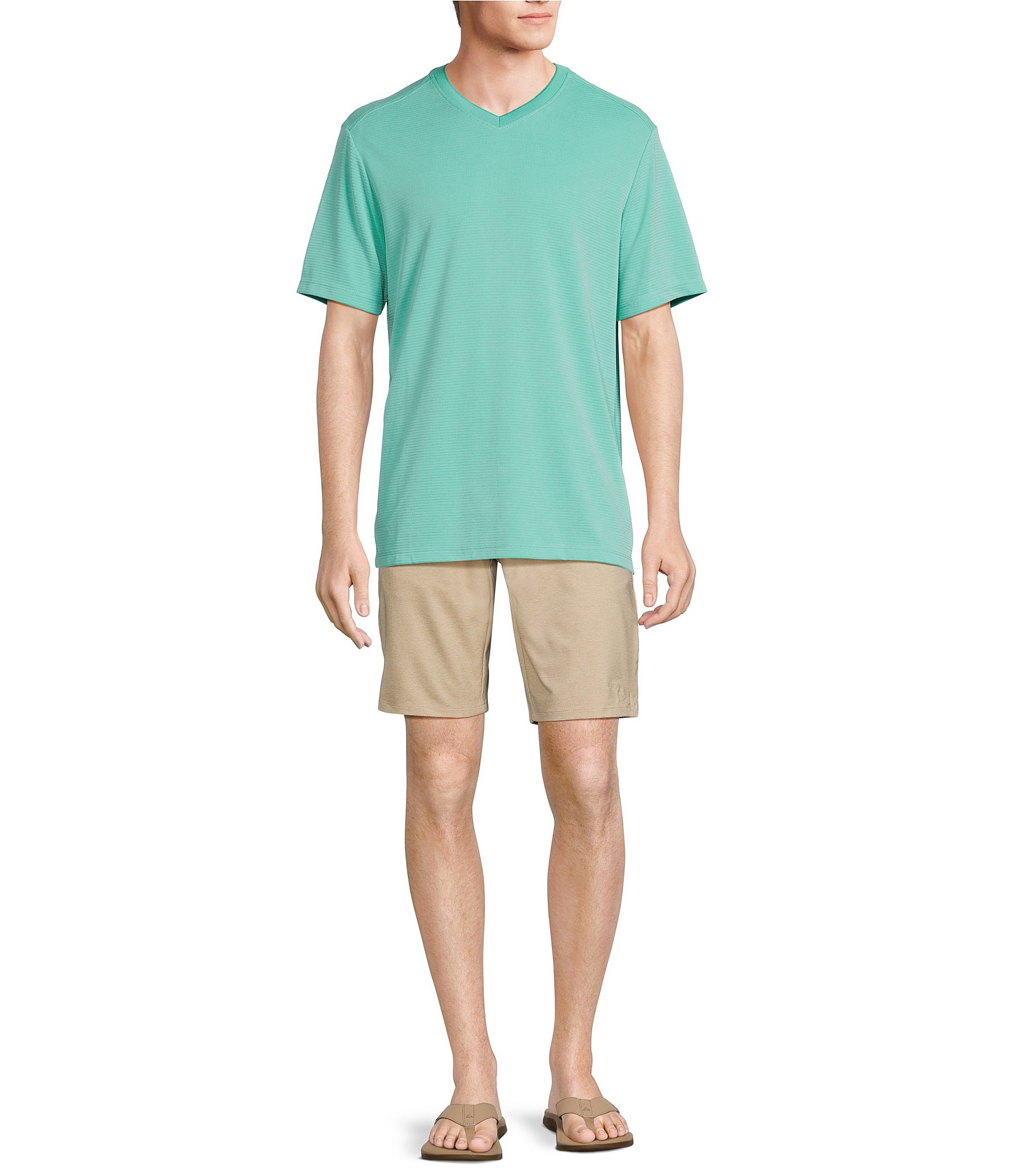 Tommy Bahama Island Zone Coastal Crest Short Sleeve V-Neck T-Shirt