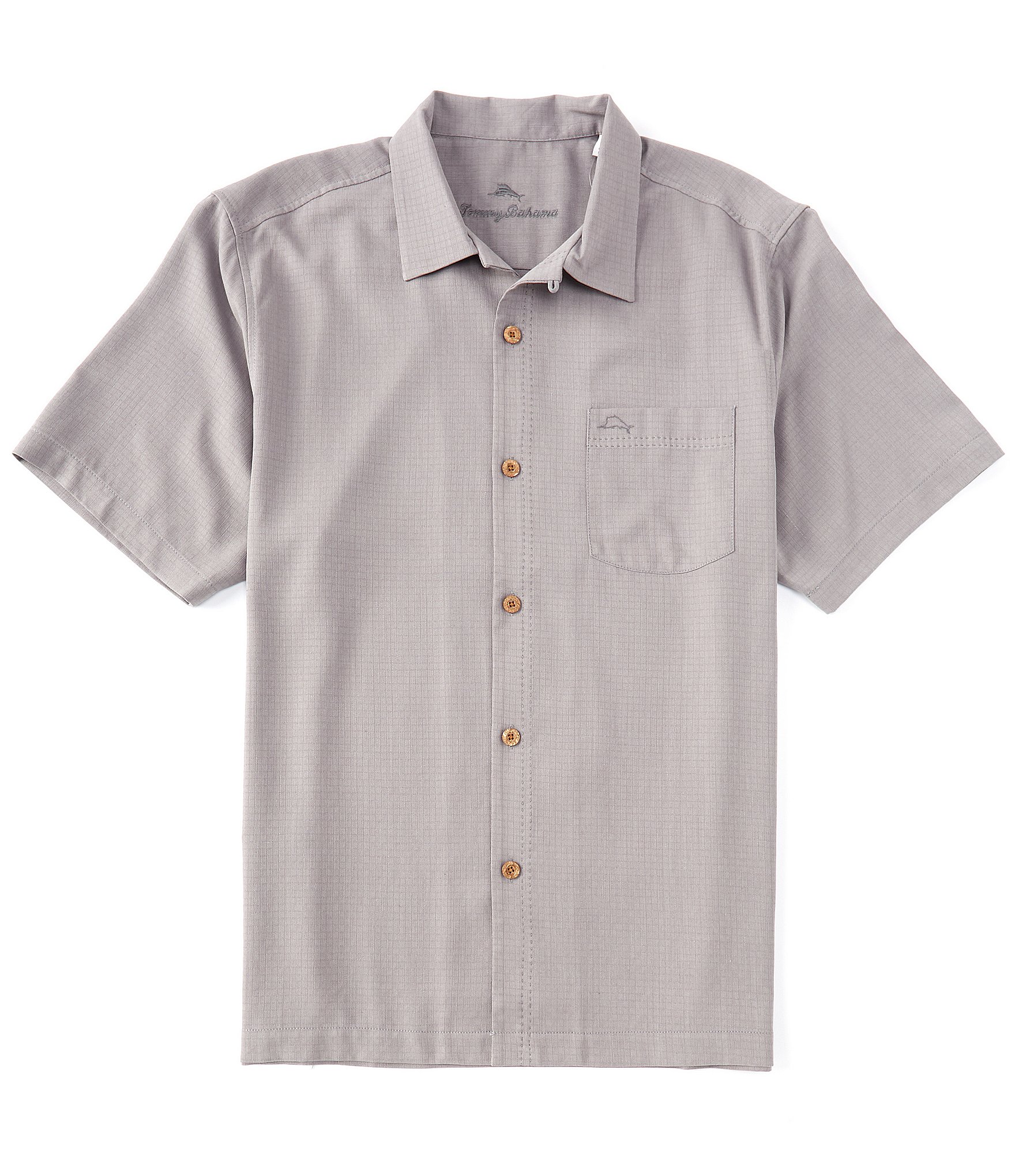 Tommy Bahama IslandZone Coastal Breeze Tonal Check Short Sleeve Woven Shirt