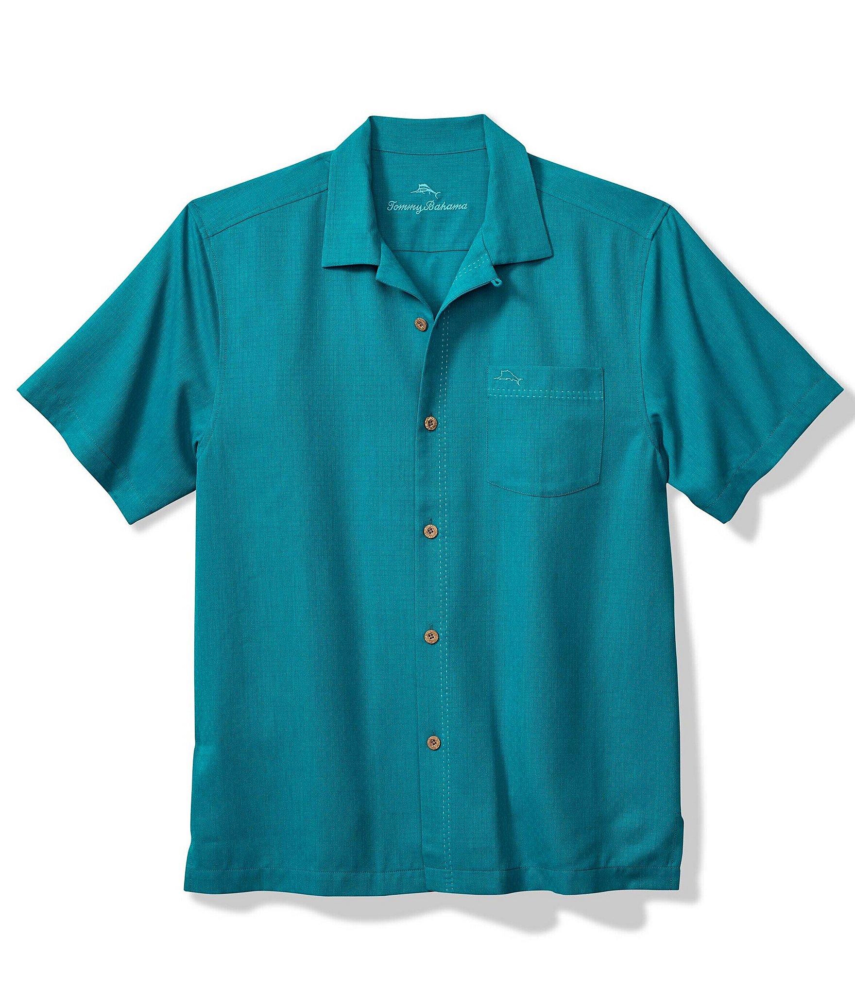 Tommy Bahama IslandZone Coastal Breeze Tonal Check Short Sleeve Woven Shirt