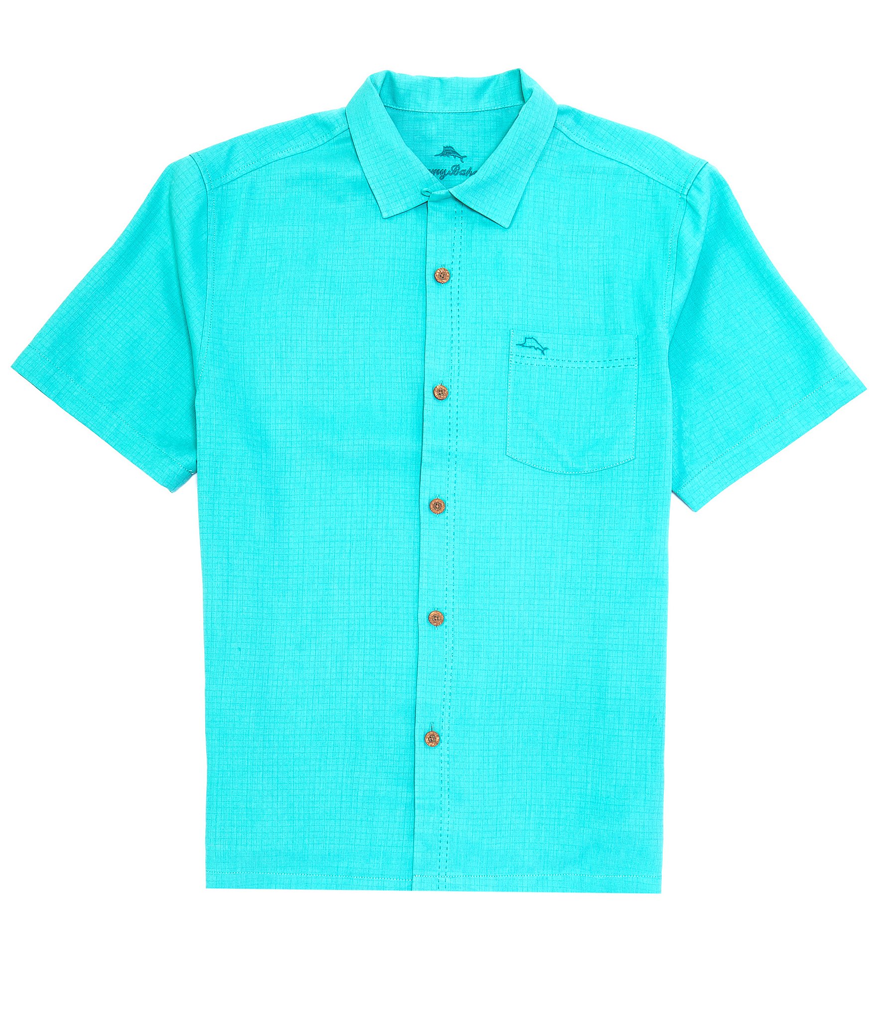 Tommy Bahama IslandZone Coastal Breeze Check Short Sleeve Woven Shirt ...