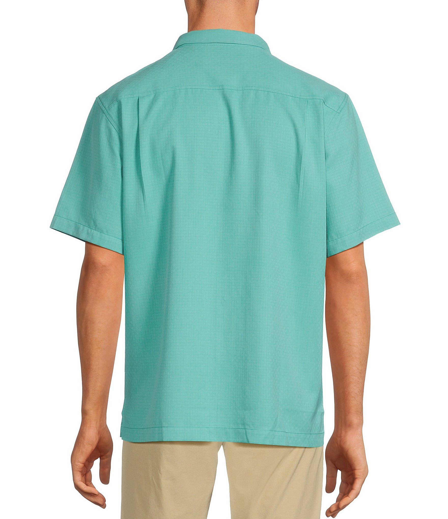 Tommy Bahama IslandZone Coastal Breeze Tonal Check Short Sleeve Woven Shirt