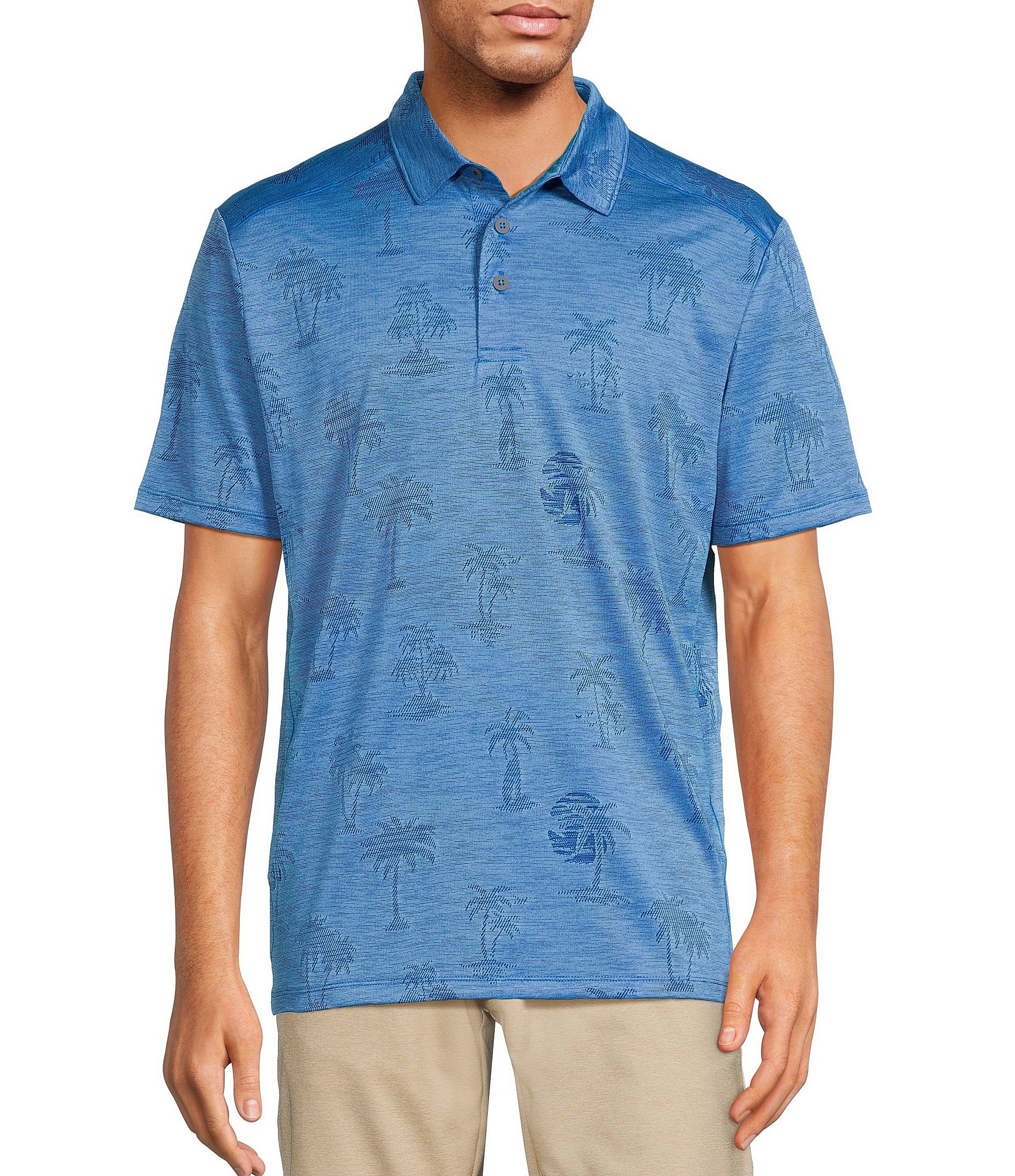 Tommy Bahama IslandZone Palm Coast Palmera Short Sleeve Polo Shirt |  Dillard's