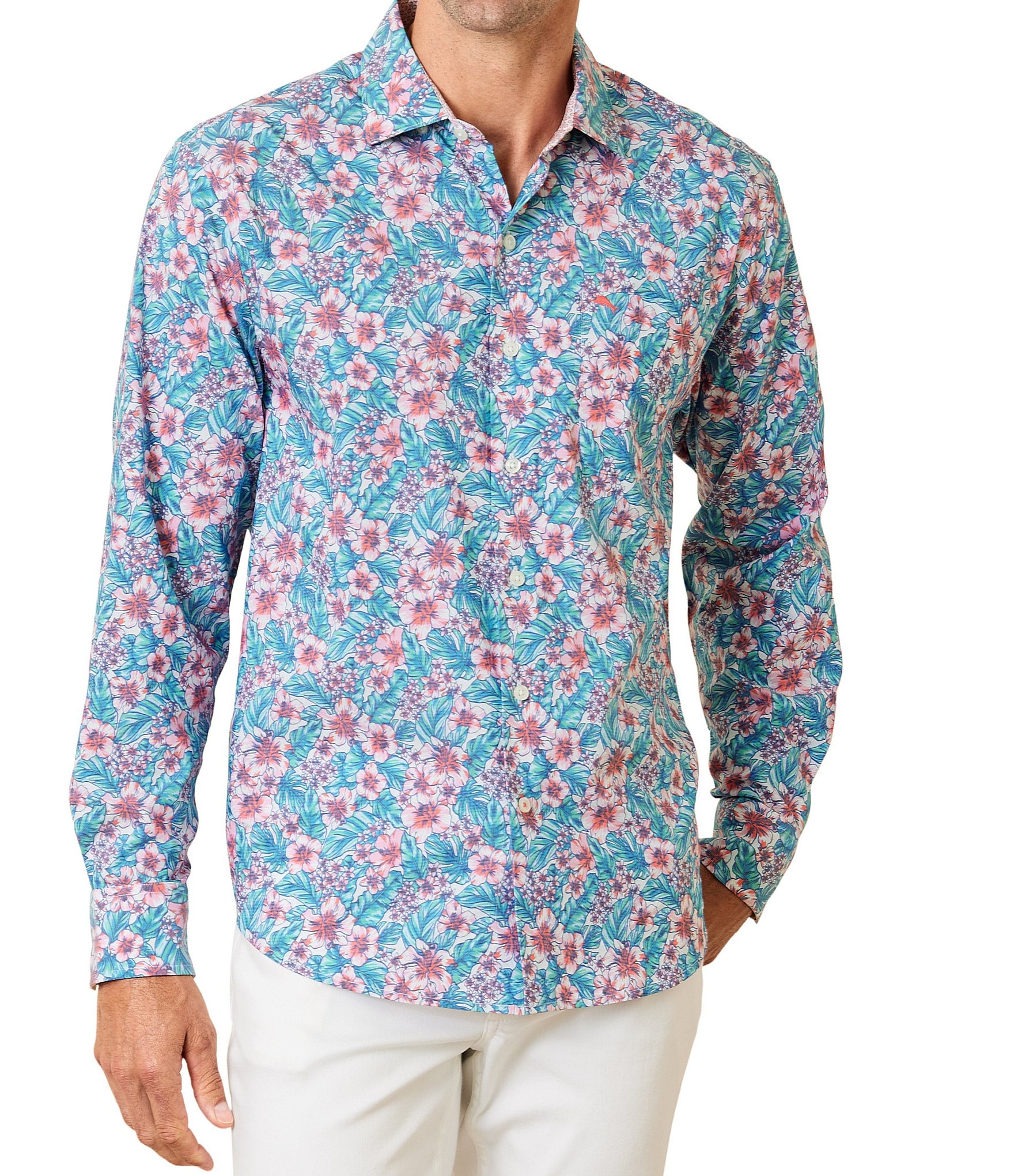 Tommy Bahama Isla Palmetta Short Sleeve Woven Camp Shirt