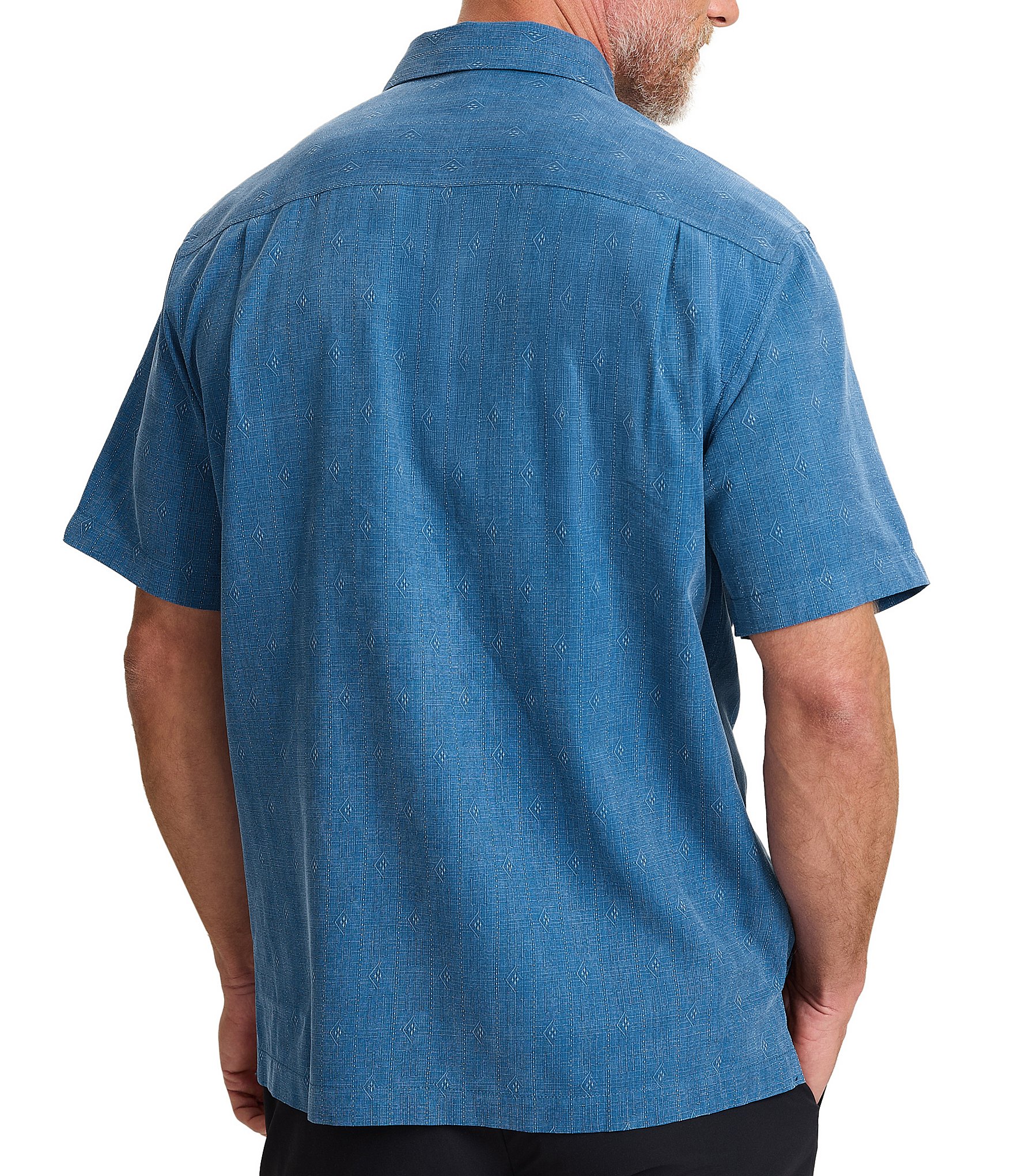 Tommy Bahama Kona Luxe Border Short Sleeve Woven Shirt