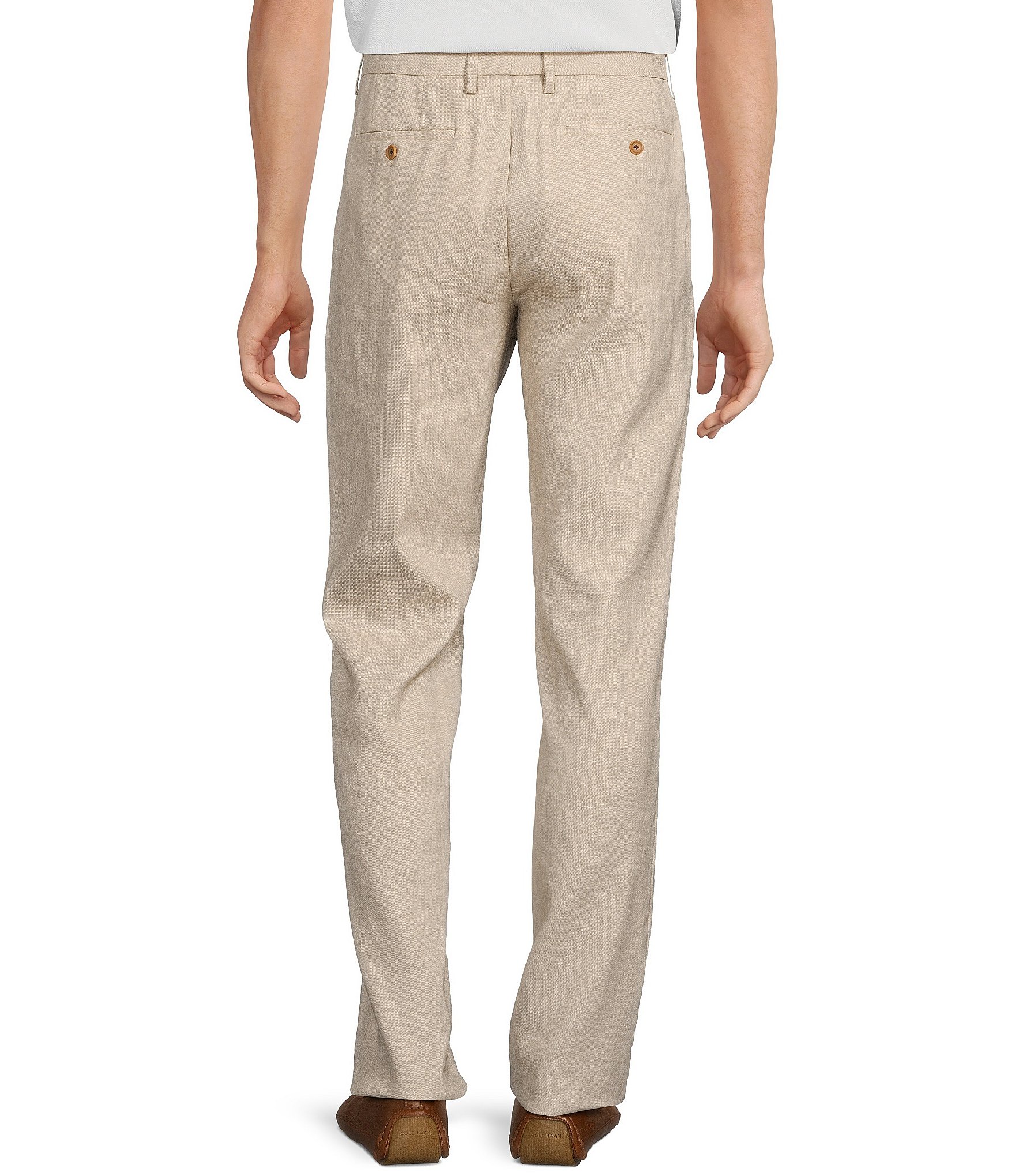 Tommy Bahama Latigo Beach Flat-Front Linen Blend Pants